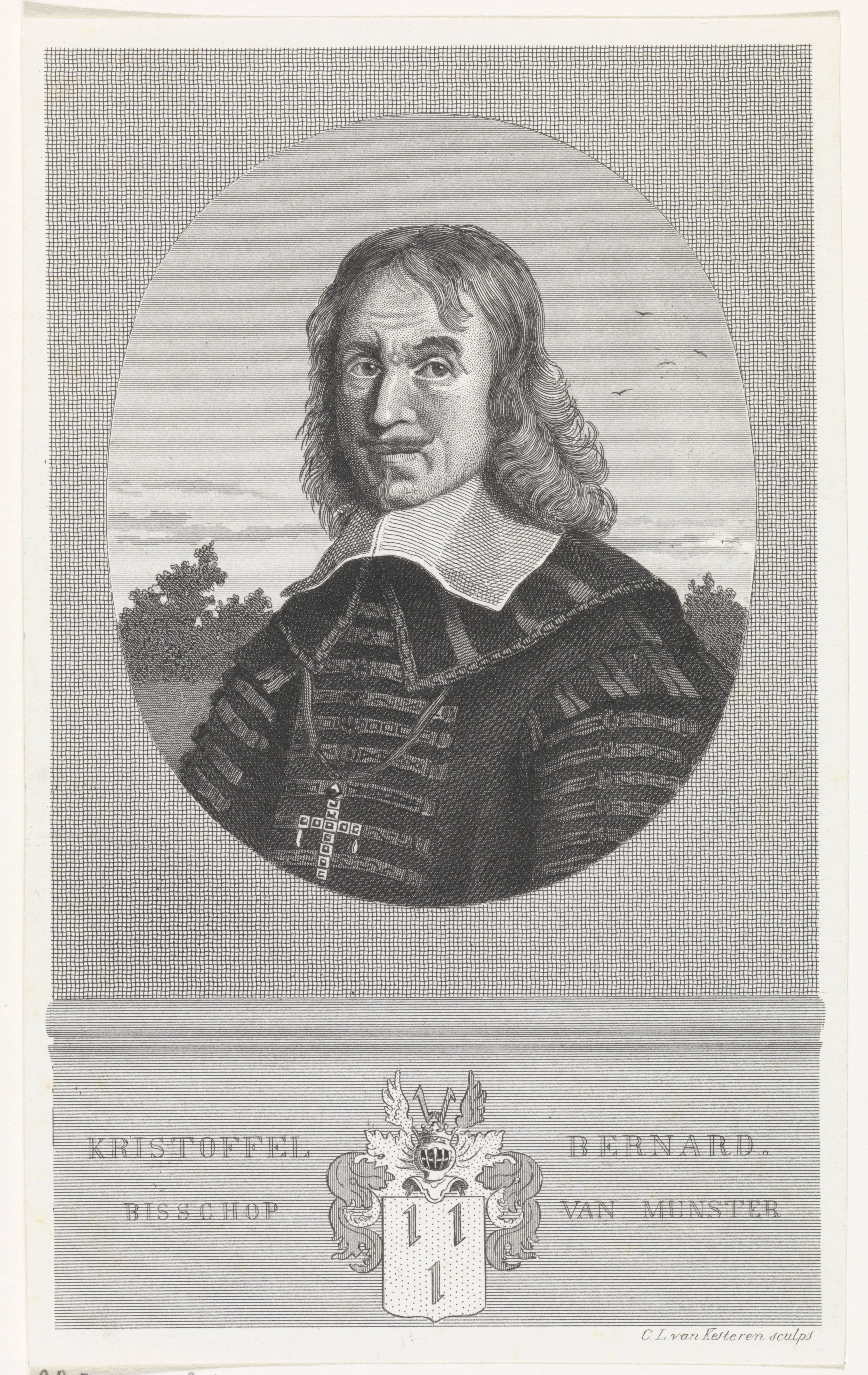 Portret van Christoph Bernhard von Galen, bisschop van Münster