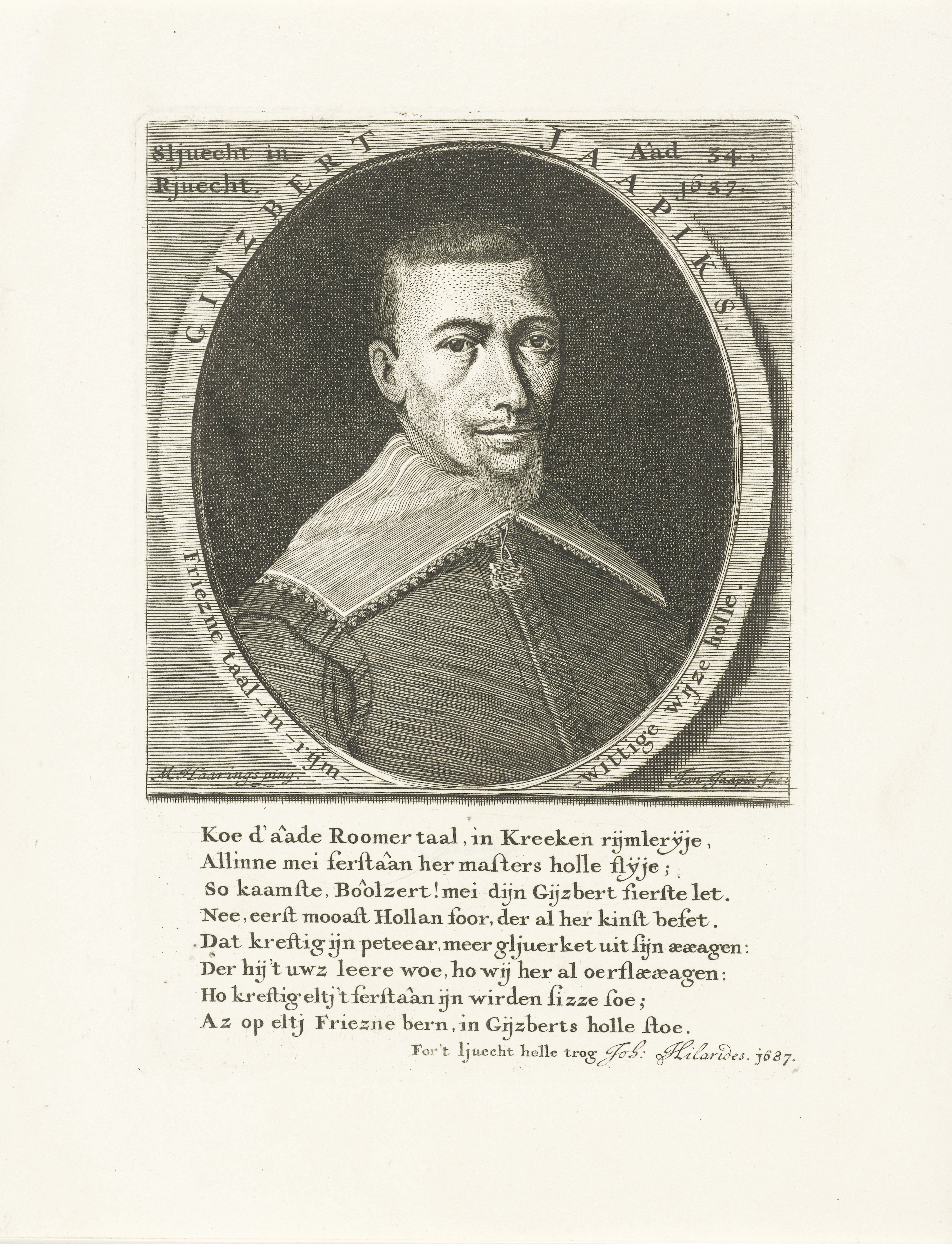 Portret van Gijsbert Japiks
