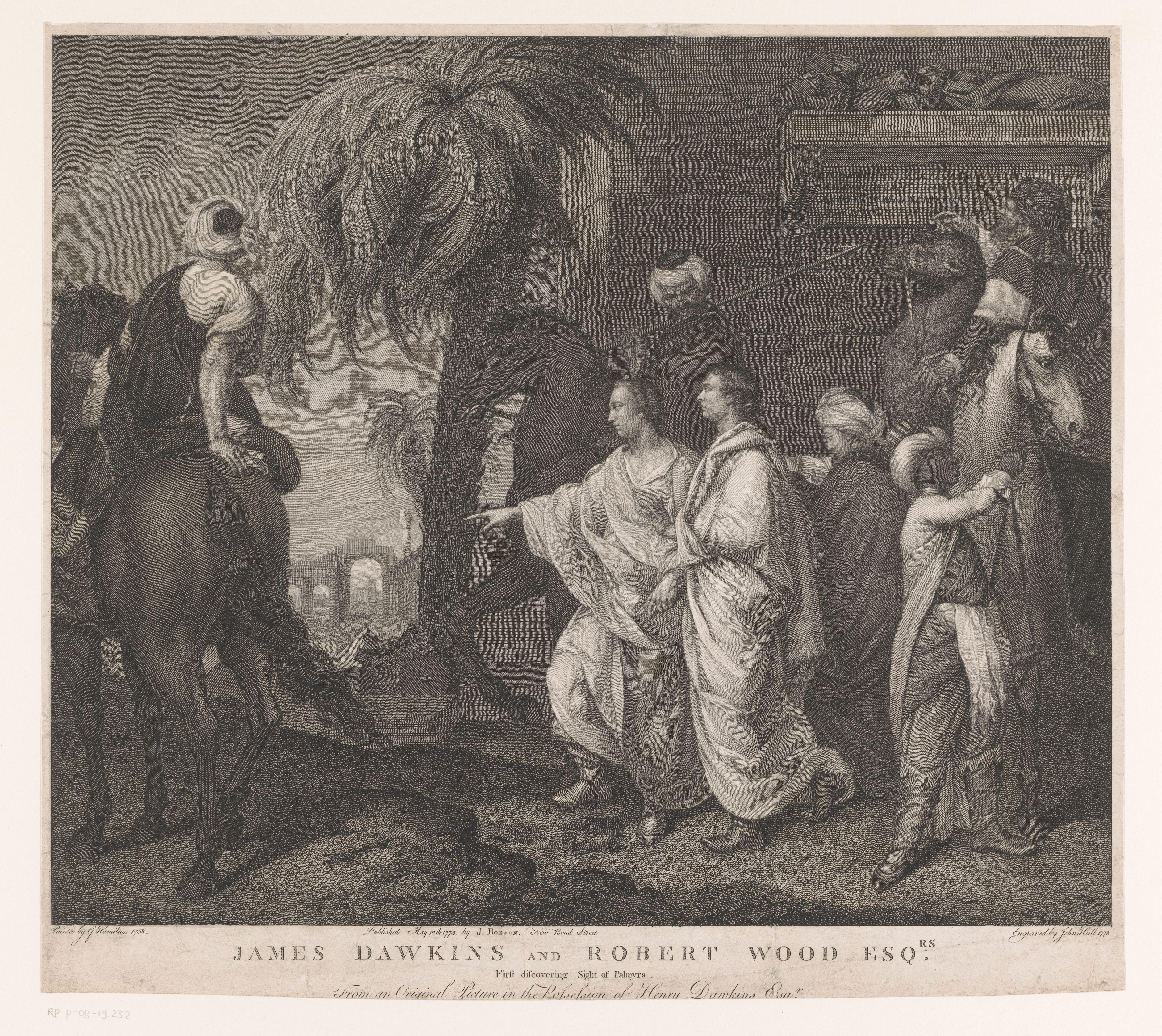 James Dawkins en Robert Wood zien Palmyra liggen