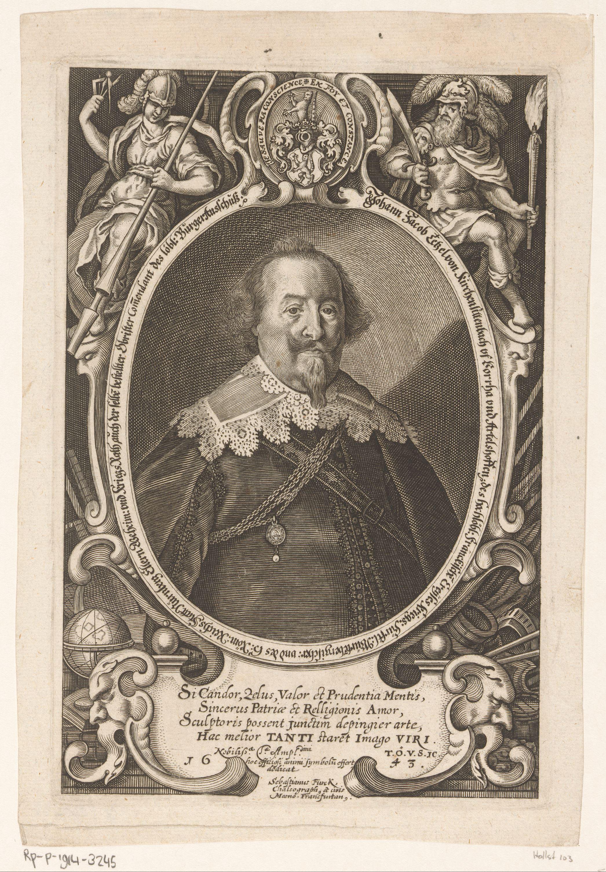 Portret van Johann Jacob Tetzel