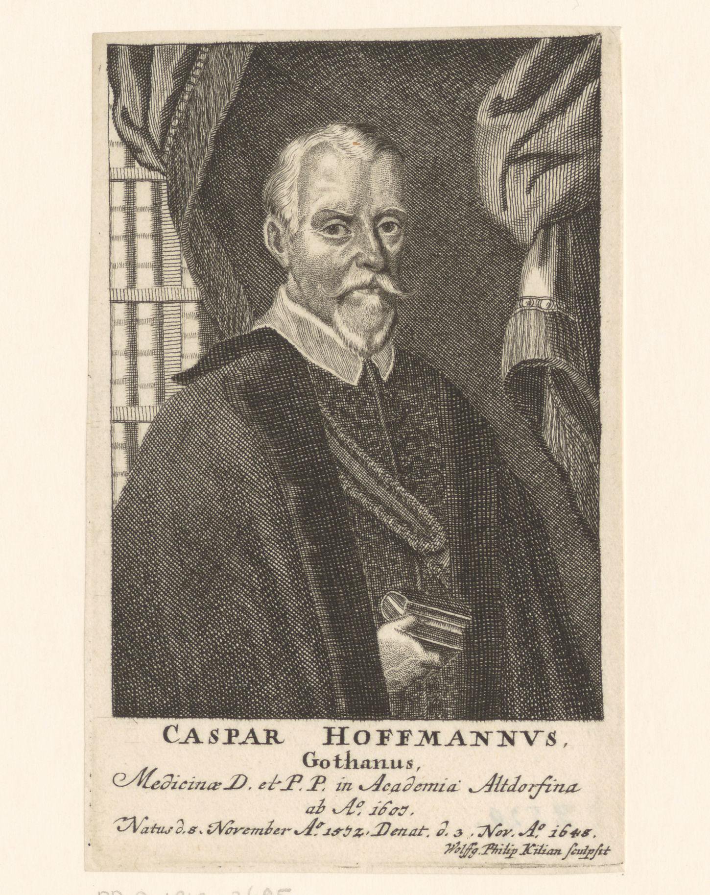 Portret van Caspar Hoffmann