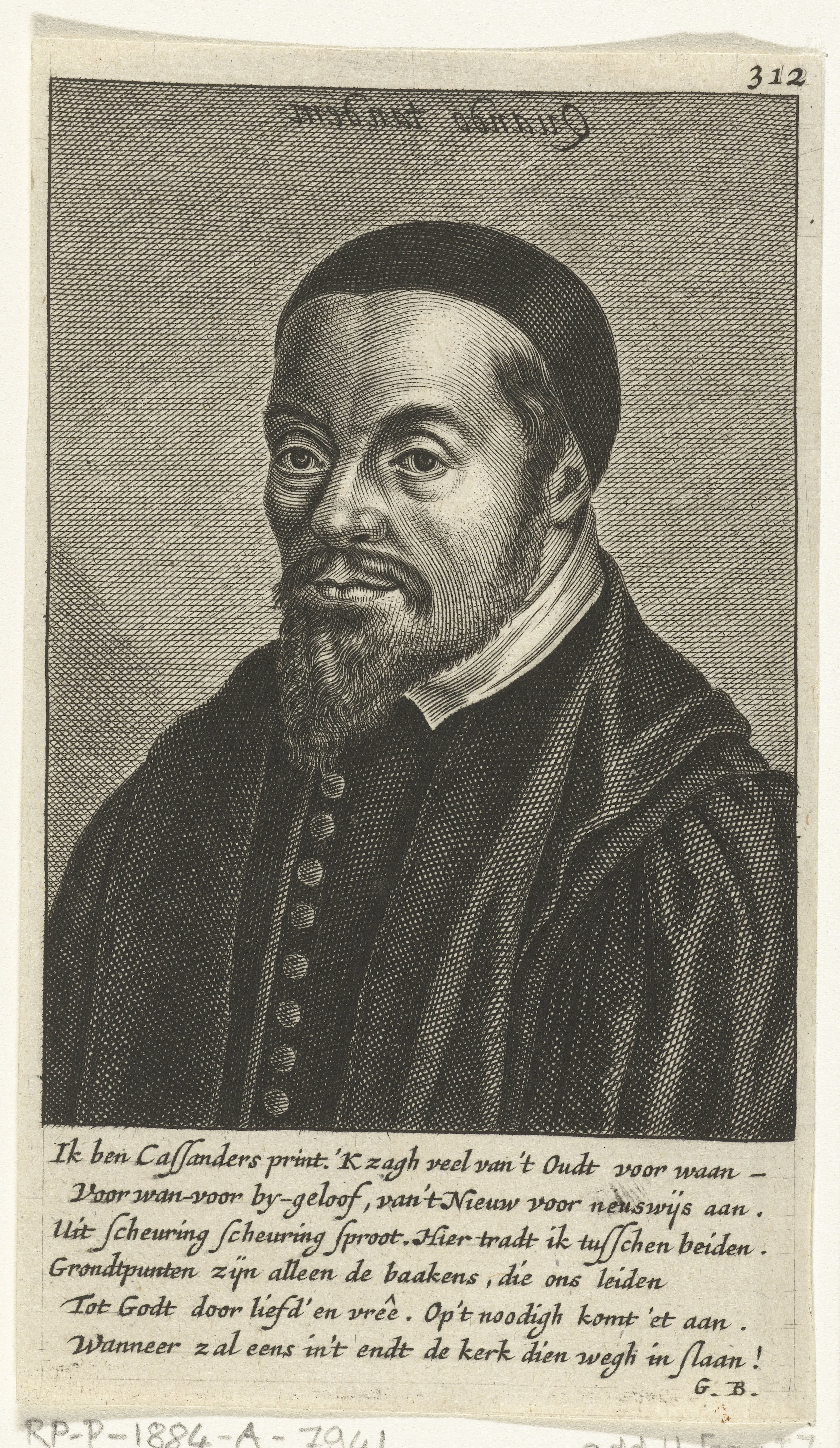 Portret van Georg Cassander
