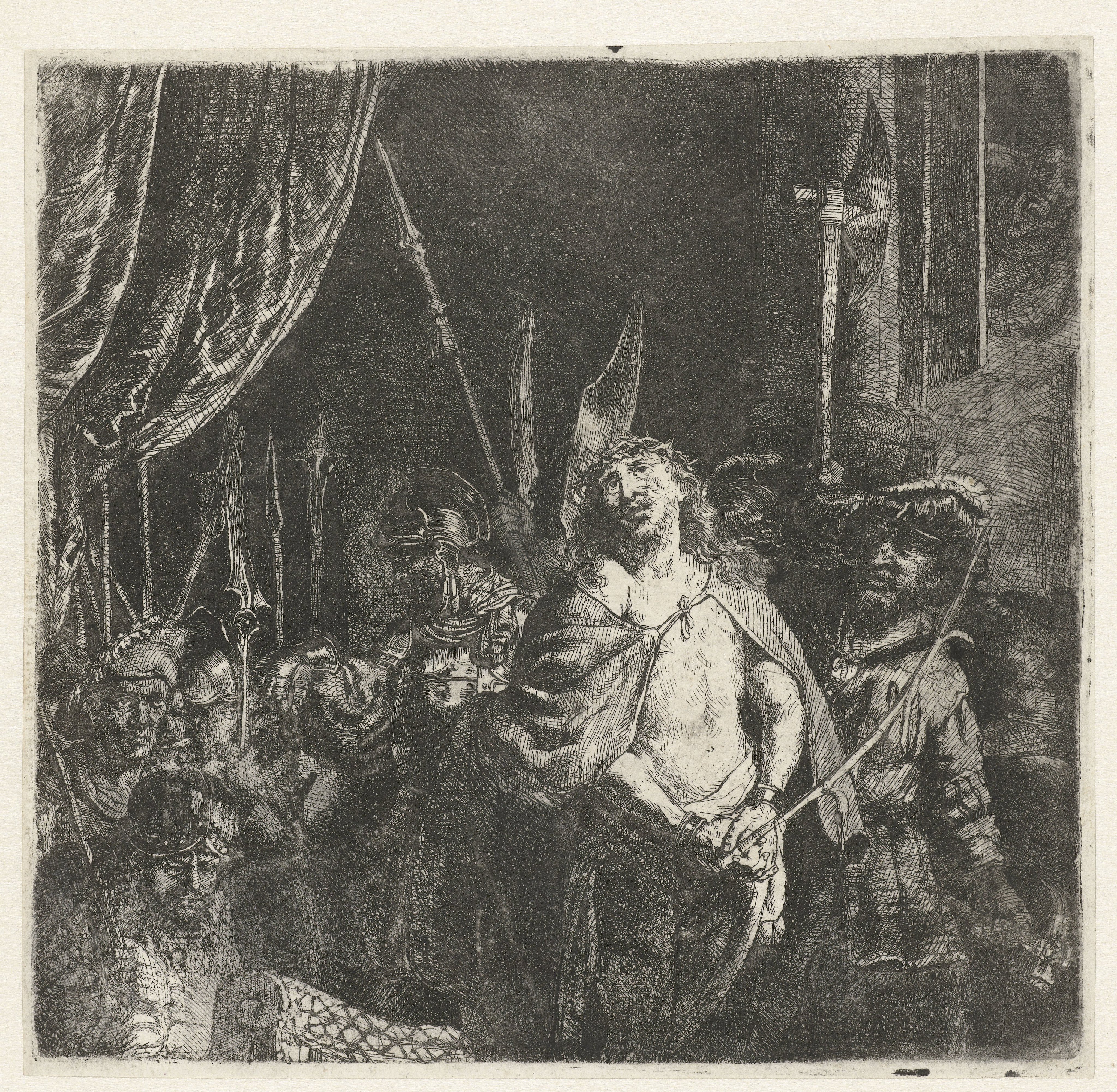Christ before Pilate: large plate