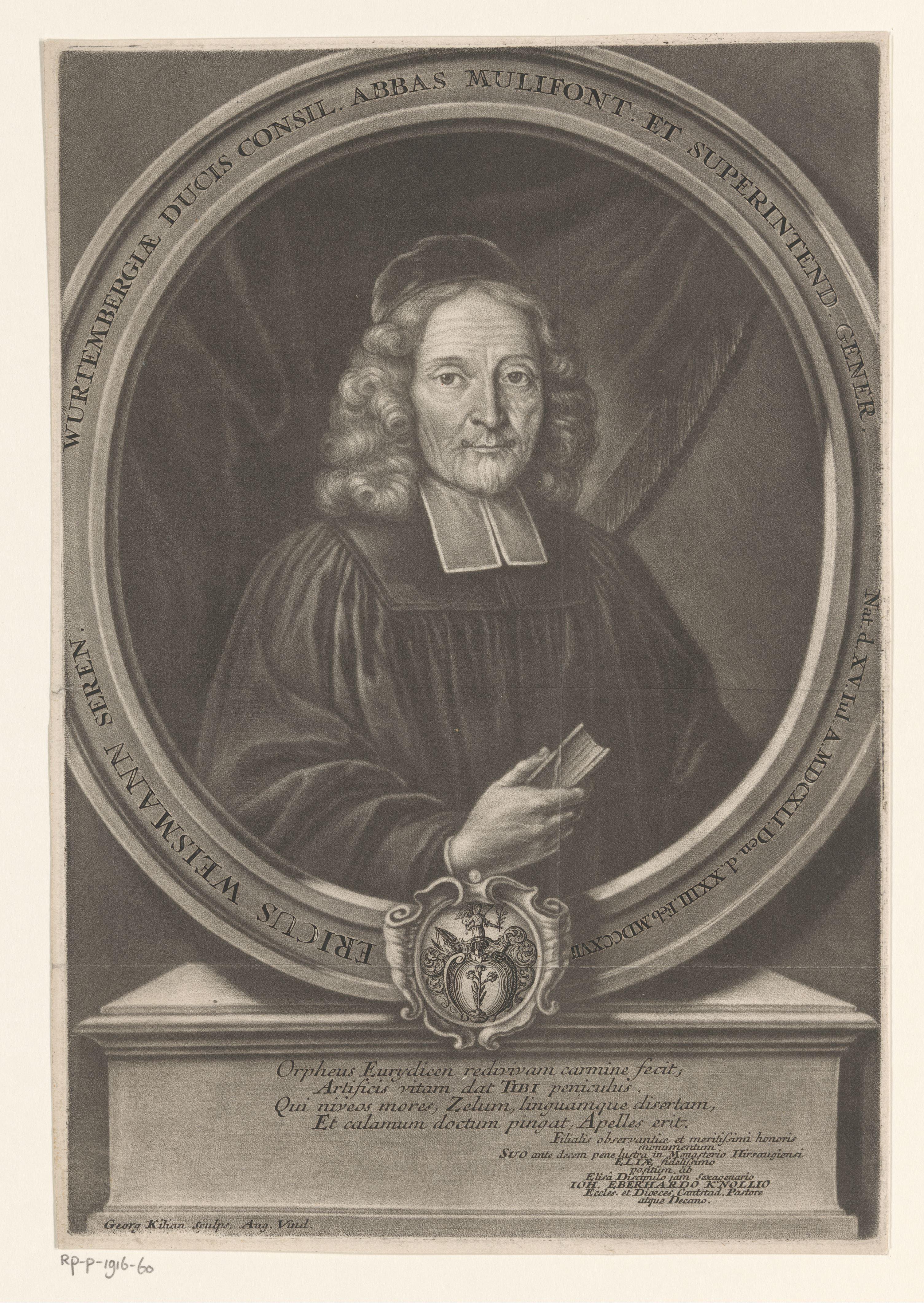 Portret van Erich Weismann