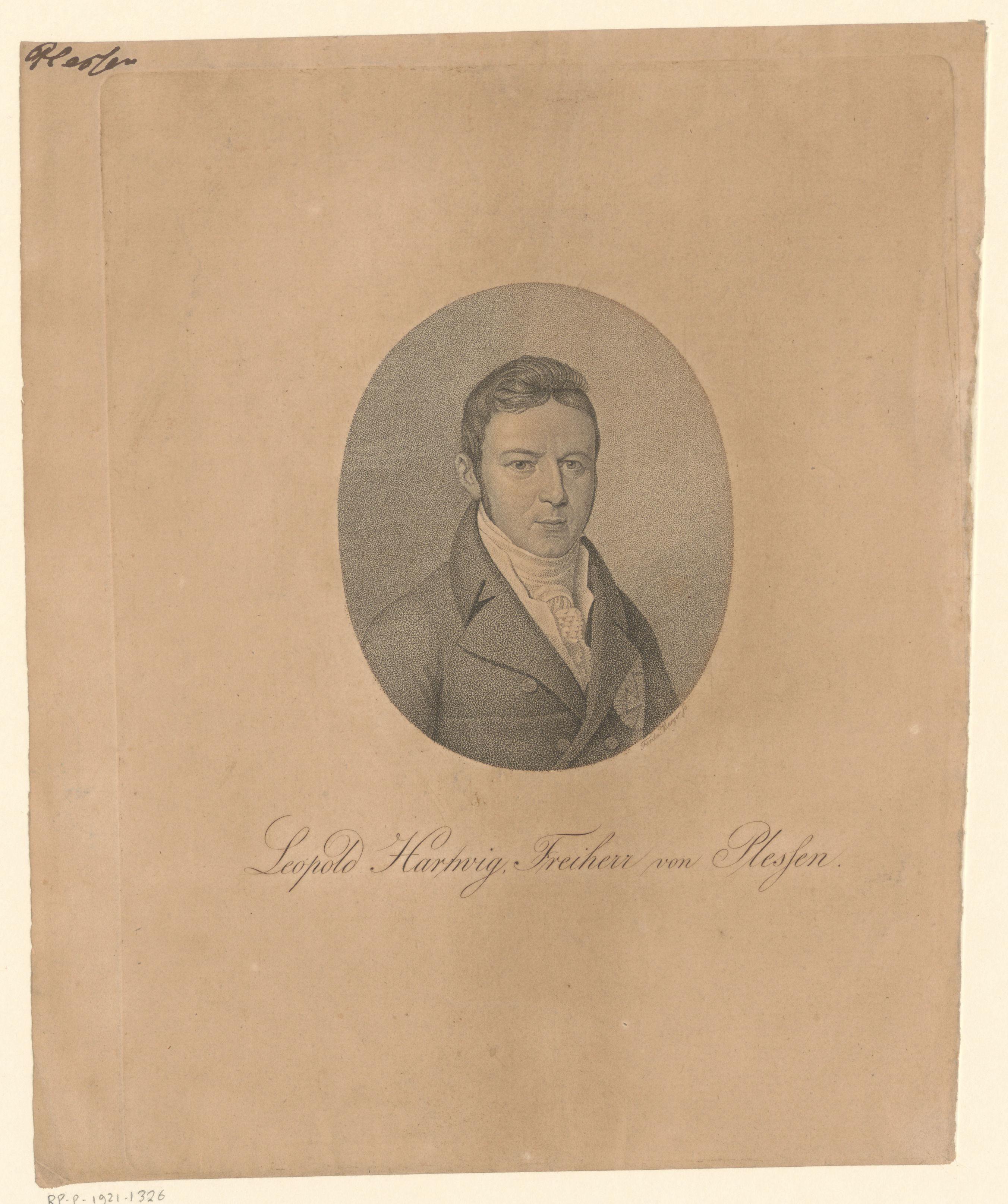 Portret van Leopold von Plessen