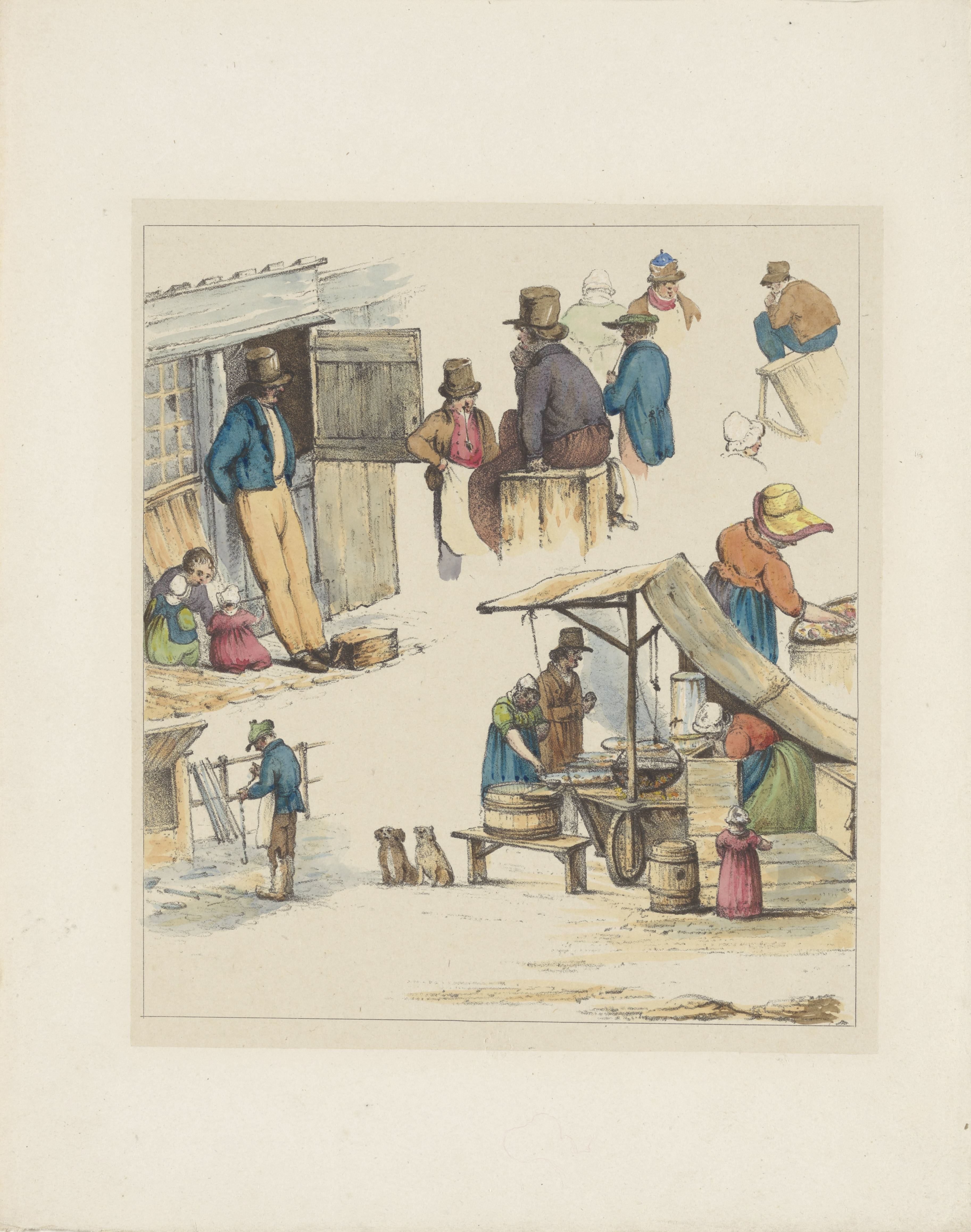 Figuurstudies (tweede blad), 1833
