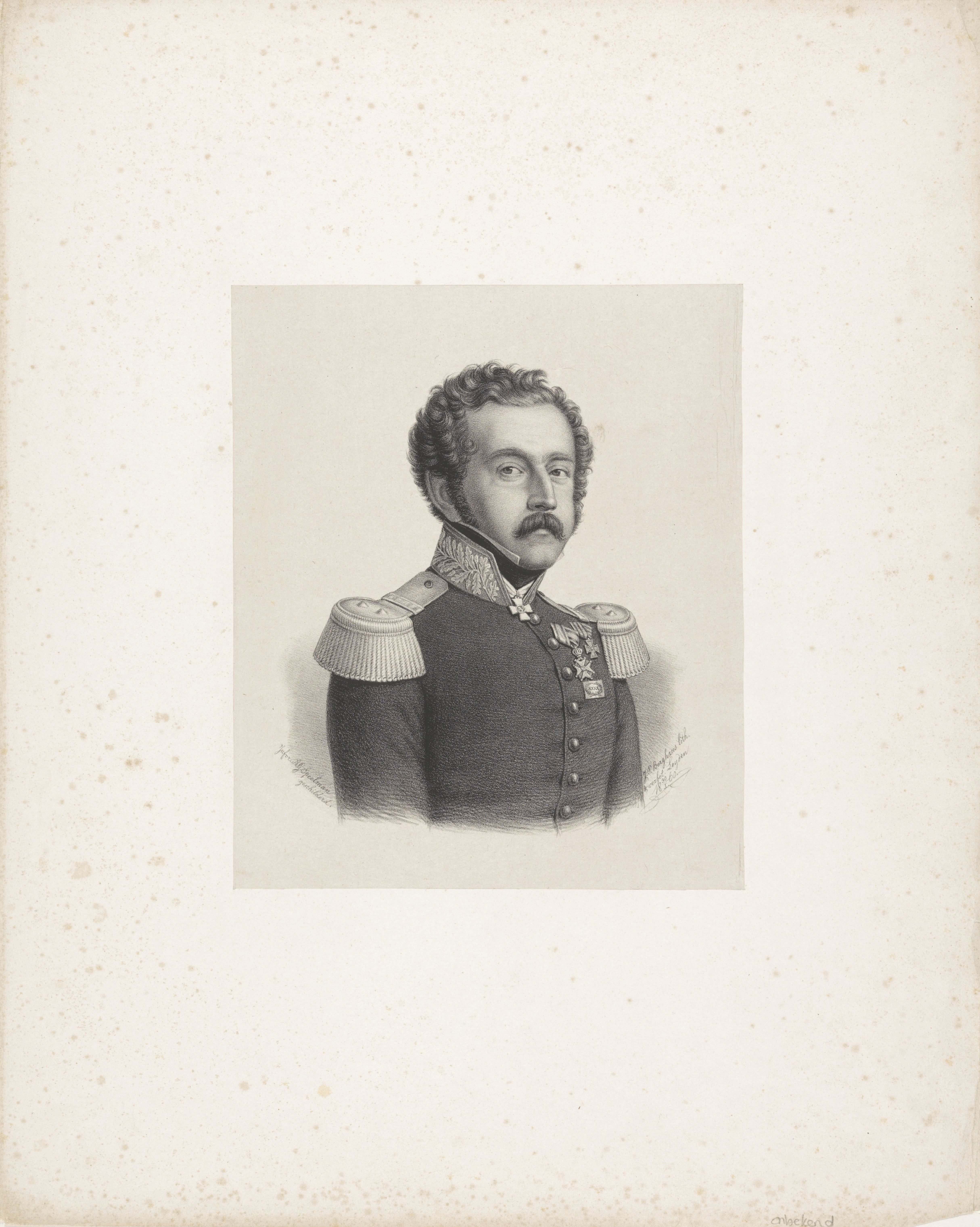Portret van een onbekende man