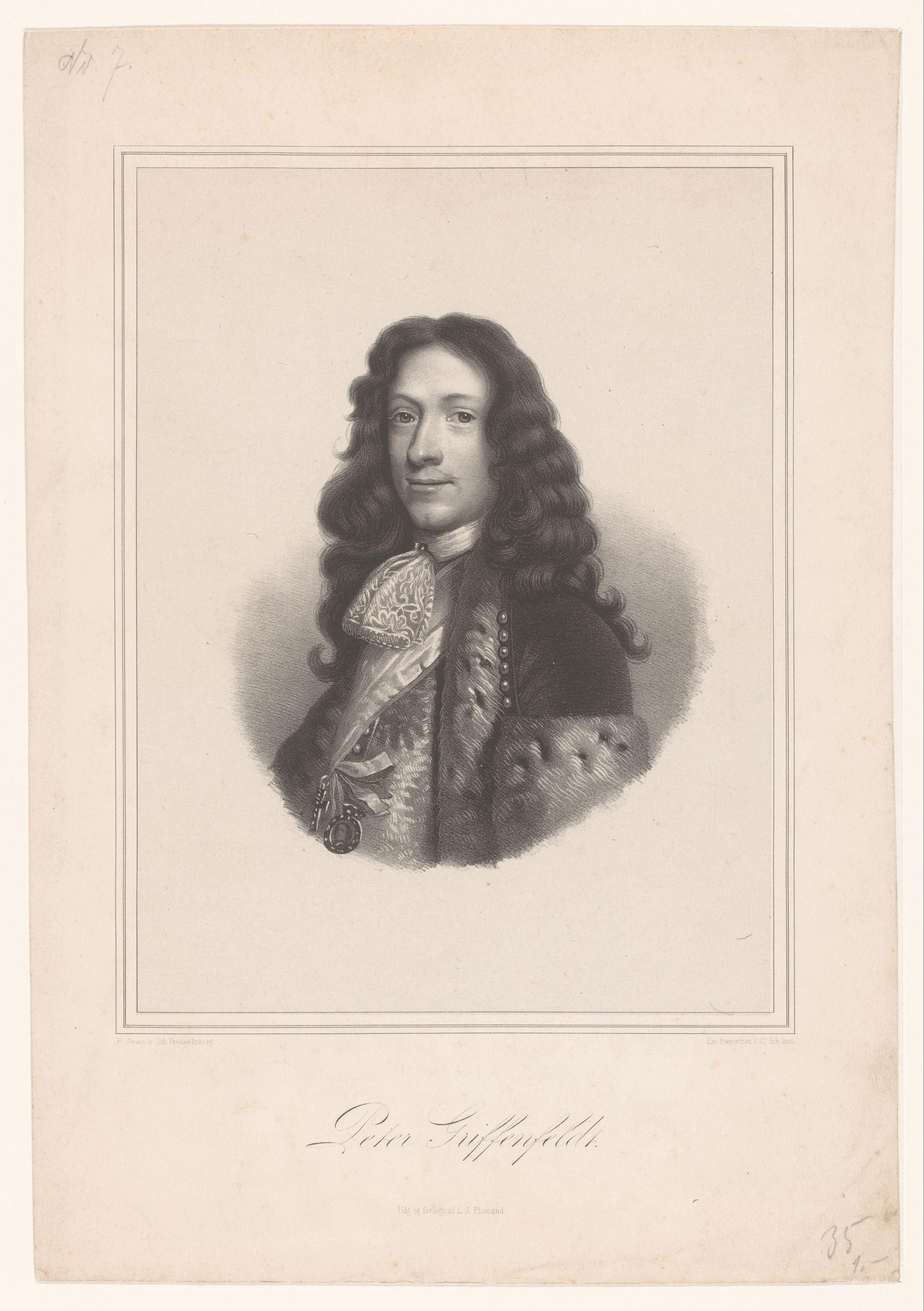 Portret van Peter Griffenfeldt