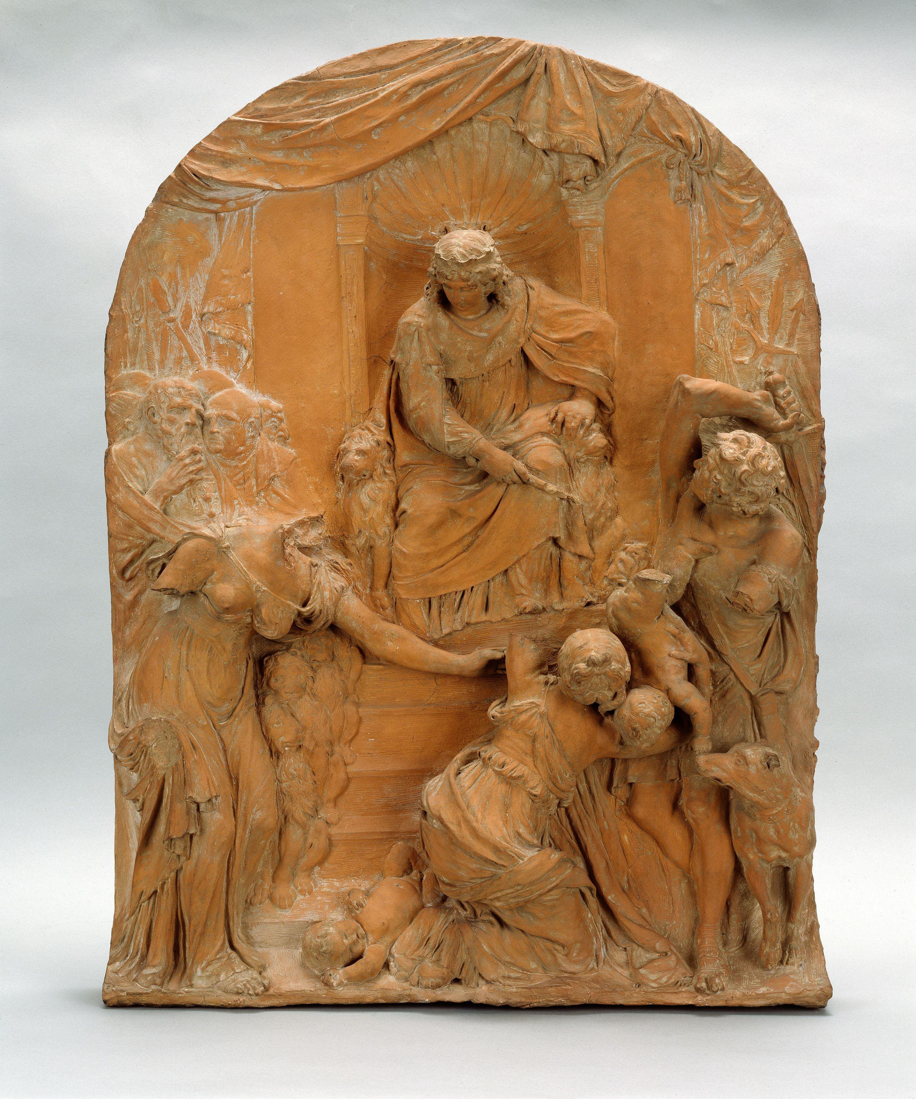 The Judgement of Solomon, Model for a Relief in the Vierschaar of the Amsterdam Town Hall (now Royal Palace) at Dam Square