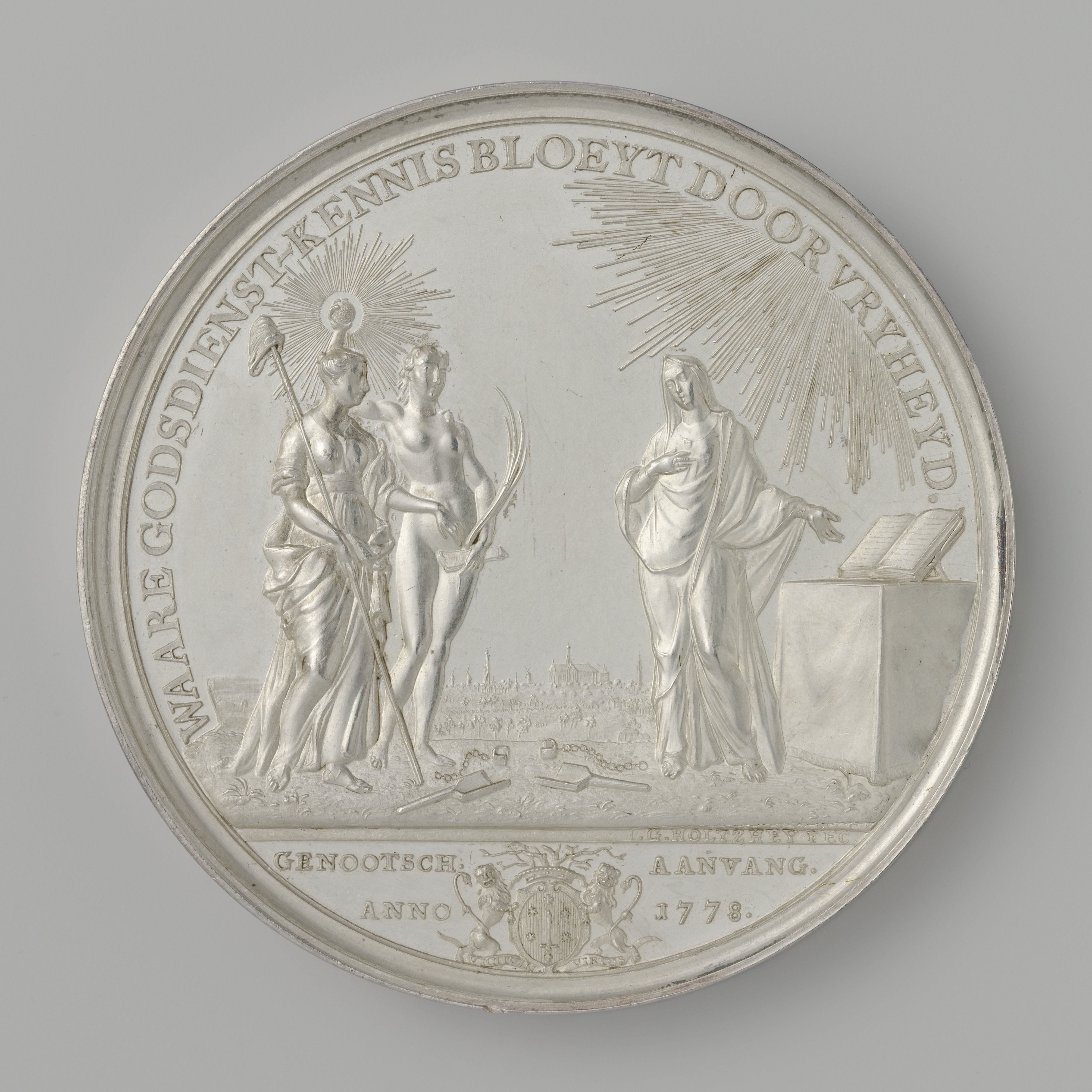 Teyler's Godgeleerd Genootschap, penning toegekend aan Jeronimo de Bosch, in 1784 of 1785