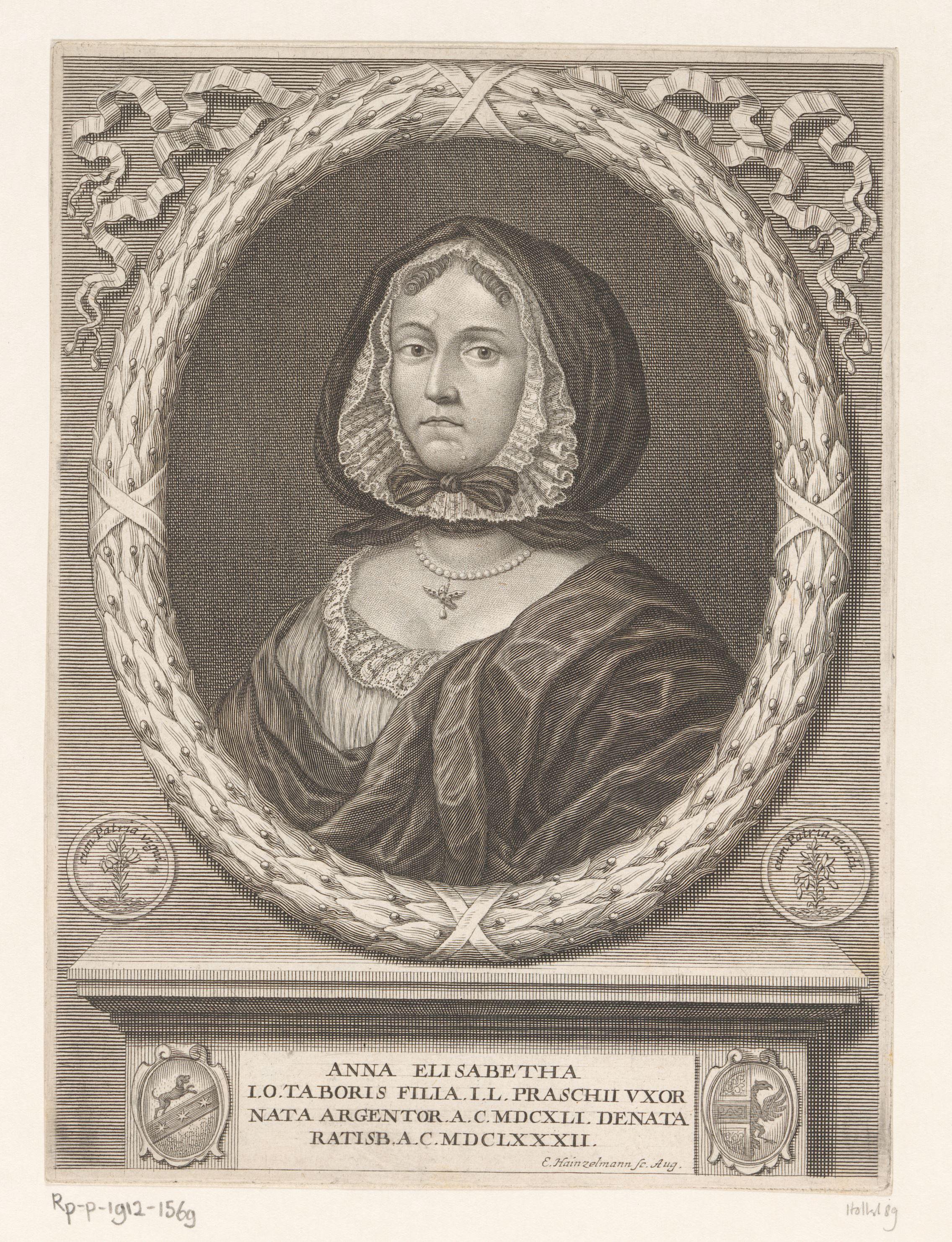 Portret van Susanna Elisabeth Tabor