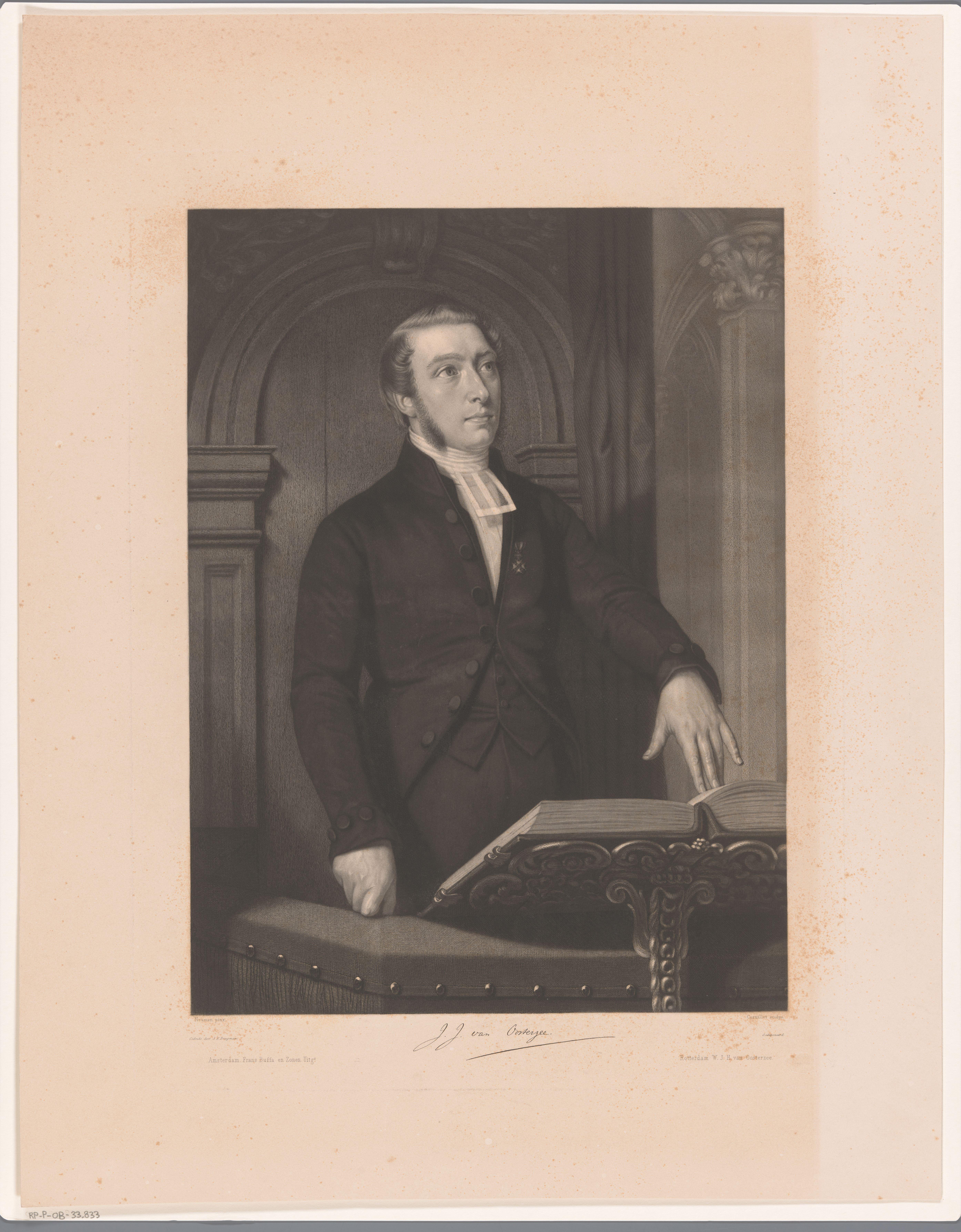 Portret van Johannes Jacobus van Oosterzee