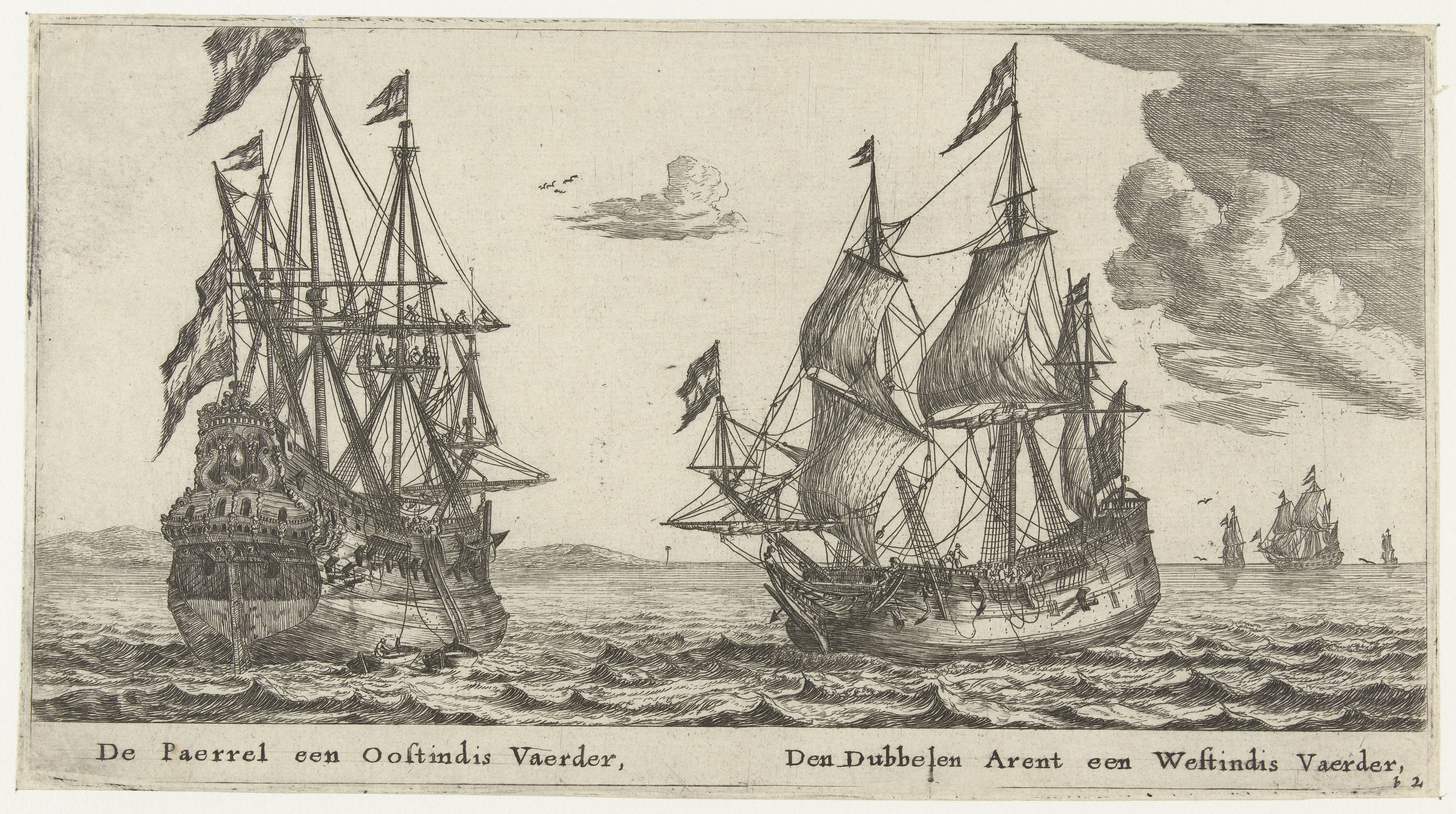 De schepen De Parel en De Dubbele Arend
