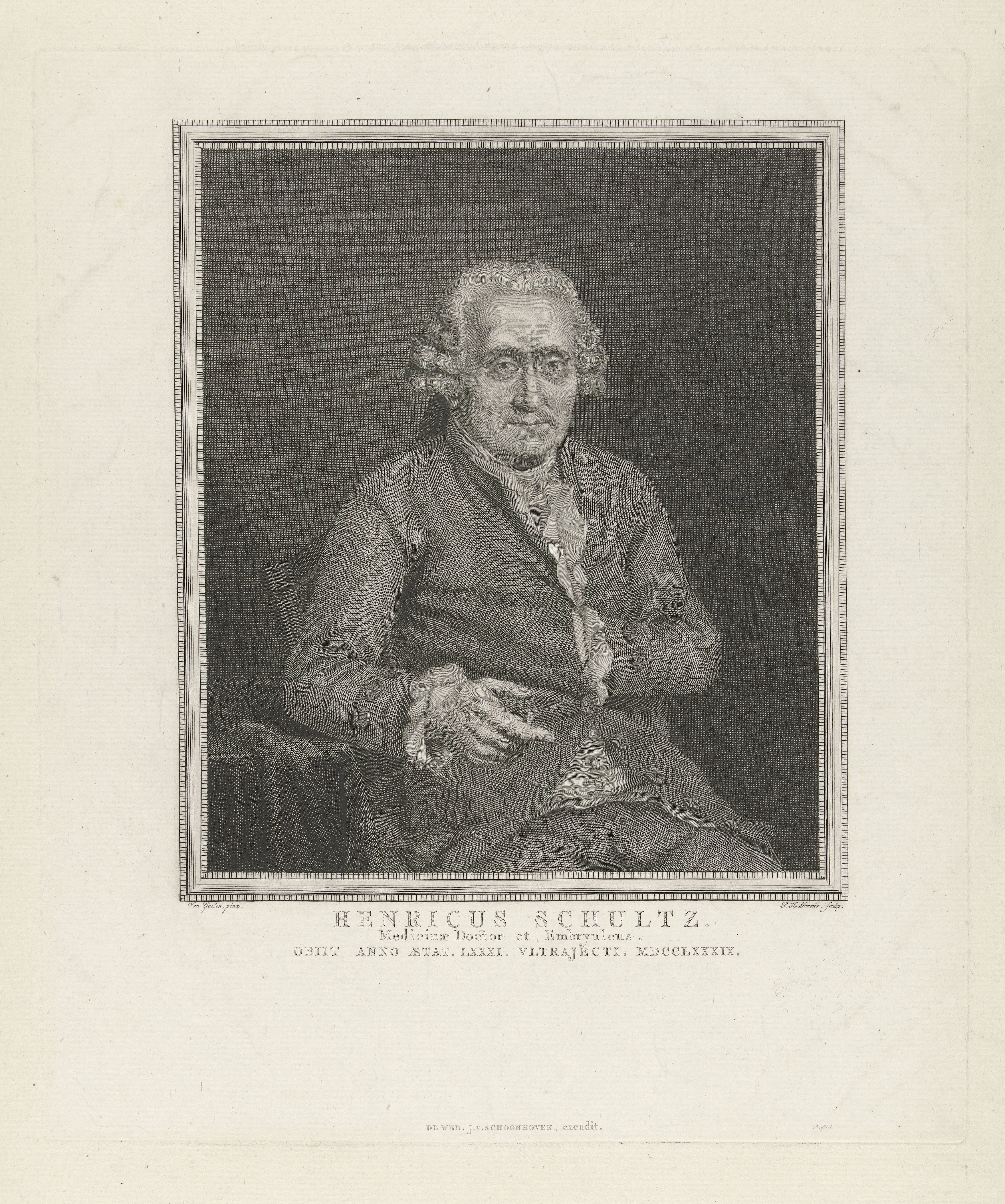 Portret van Henricus Schultz