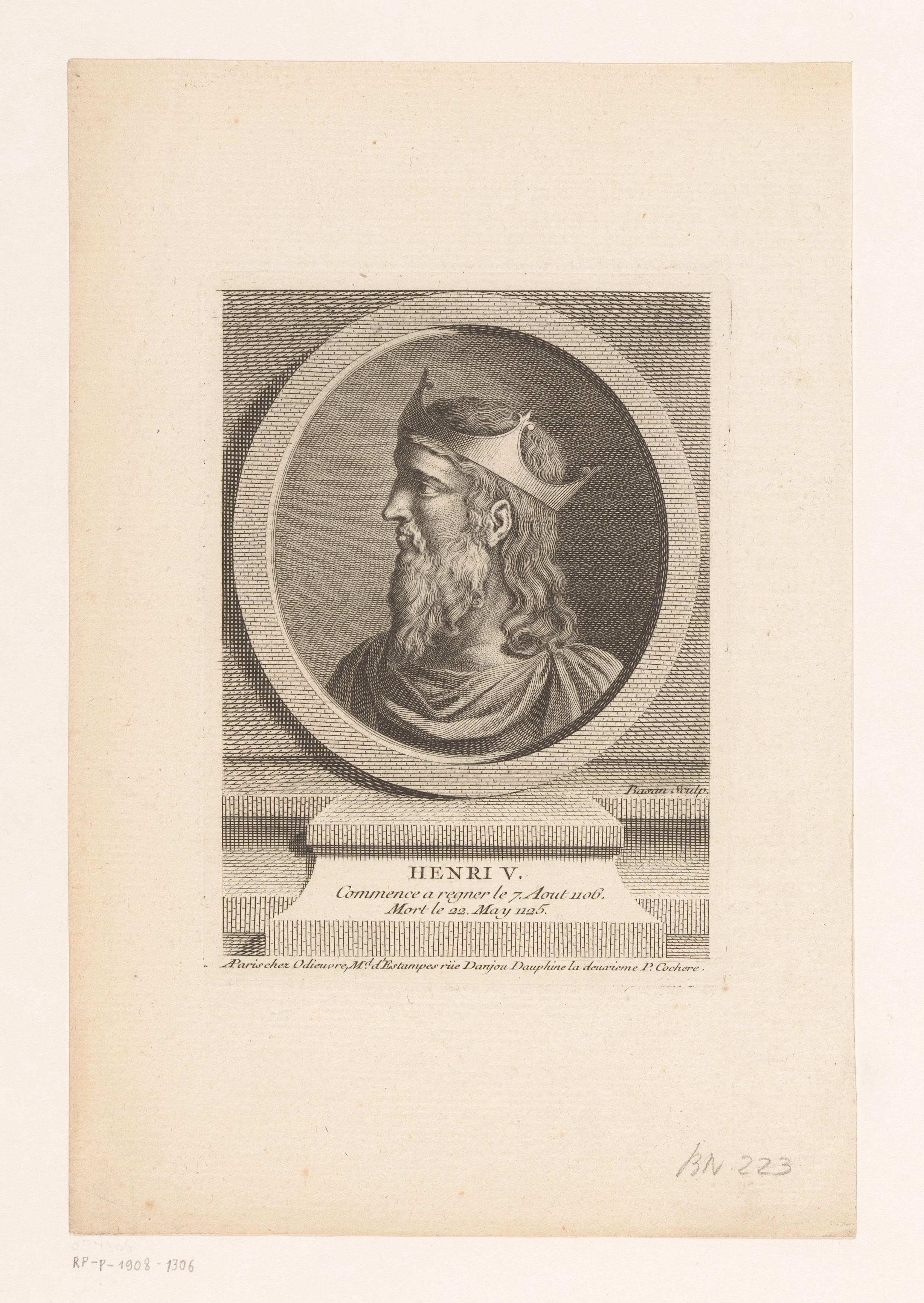 Portret van keizer Hendrik V