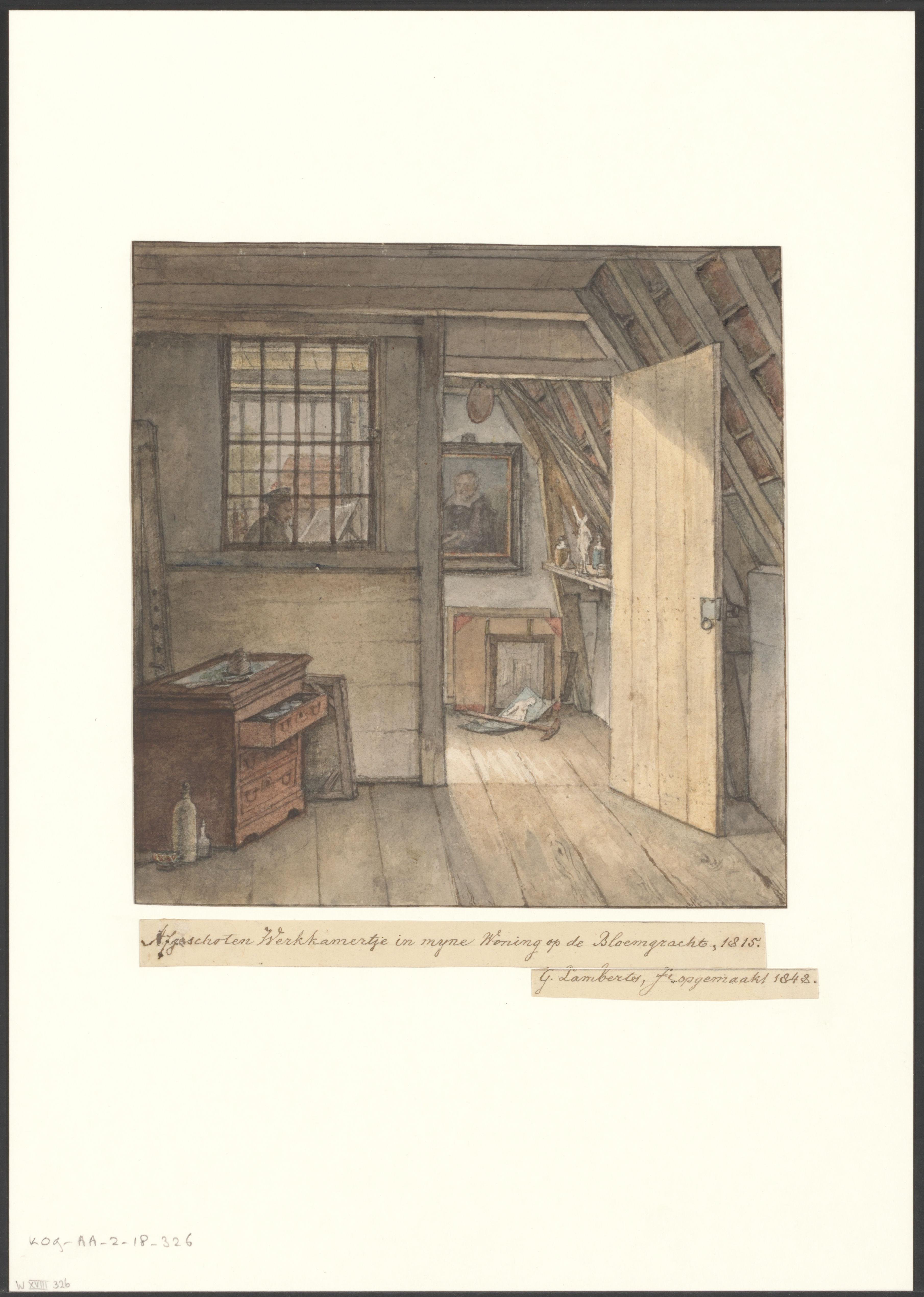 Werkkamer van de kunstenaar
