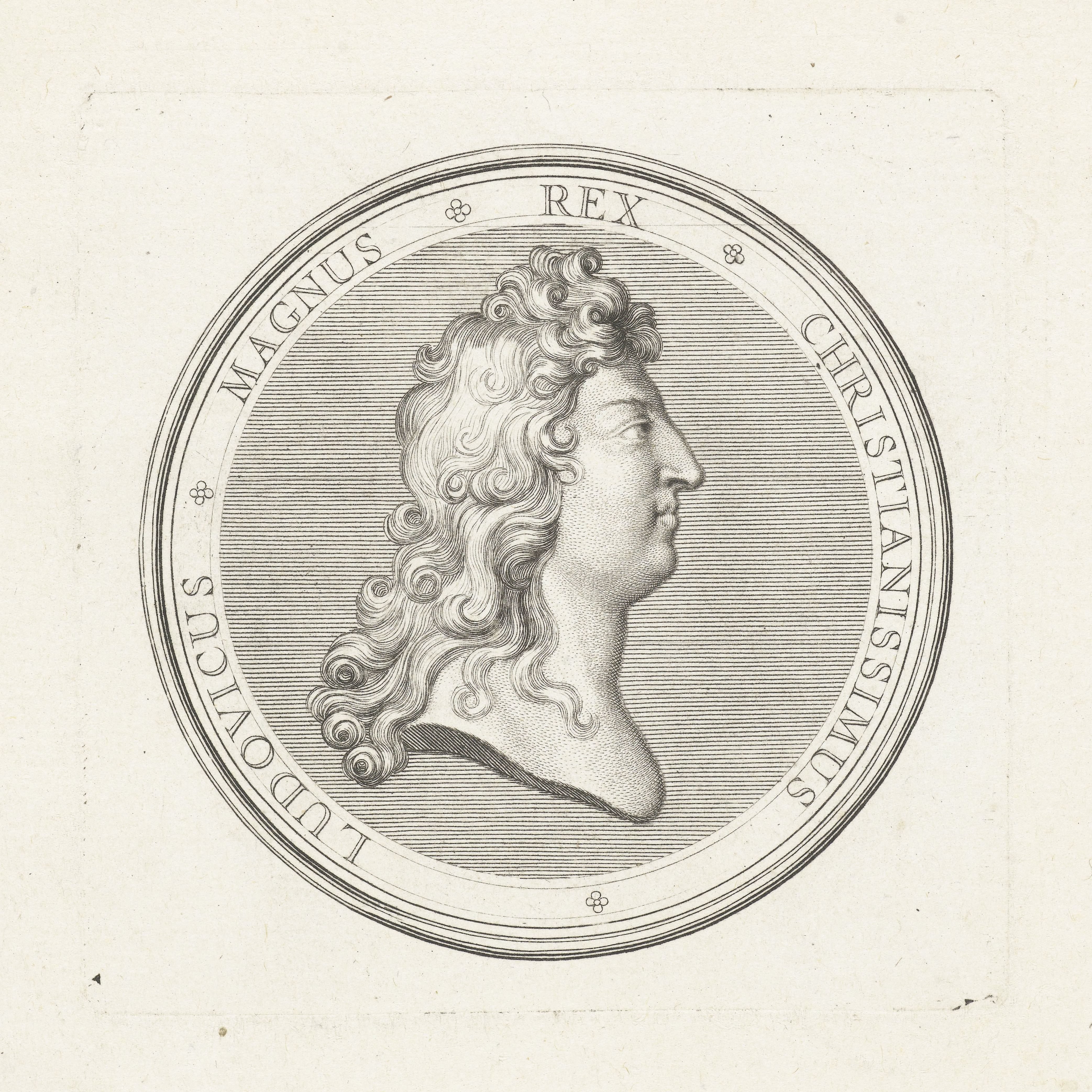 Penning met buste van Lodewijk XIV