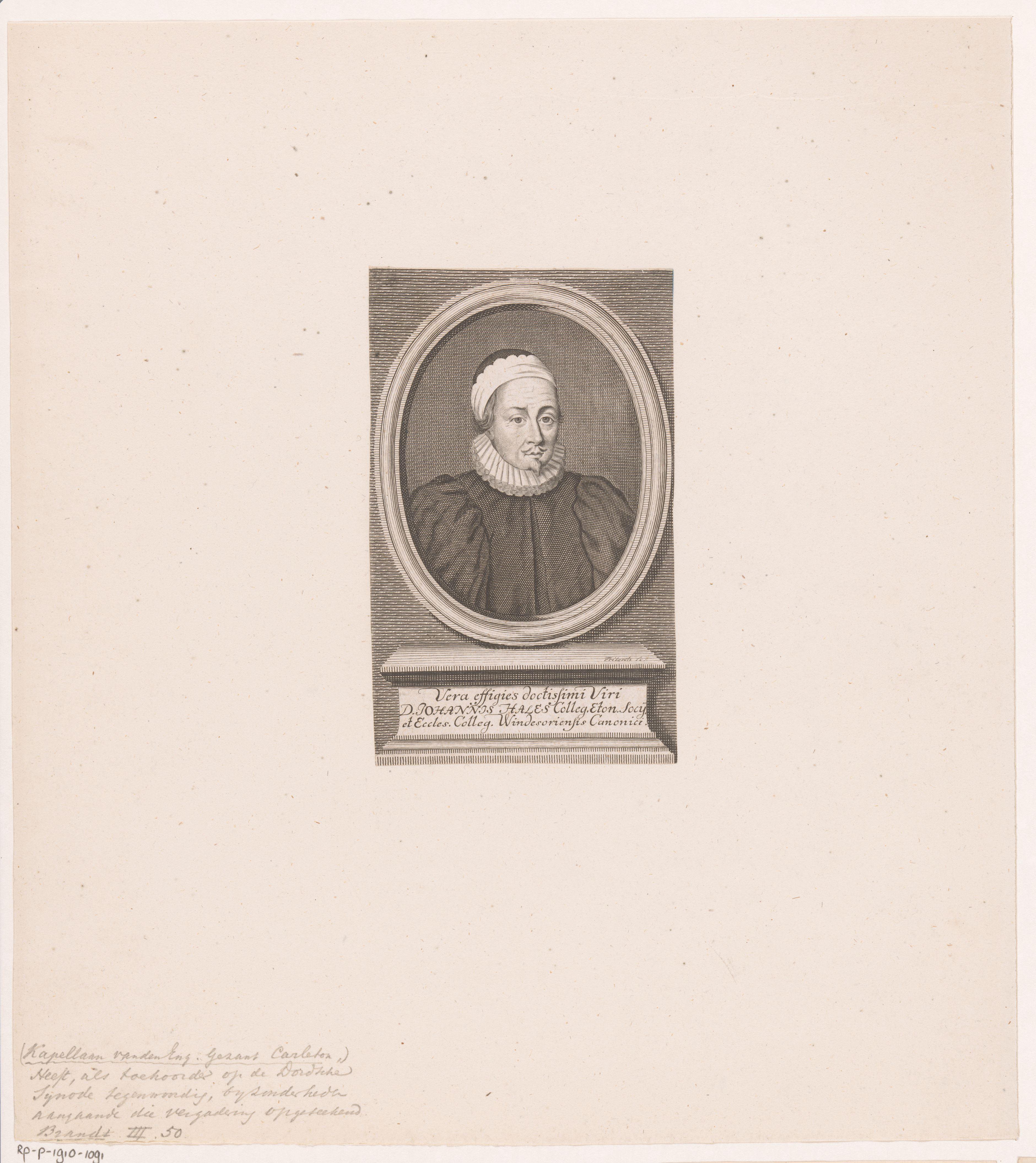 Portret van John Hales