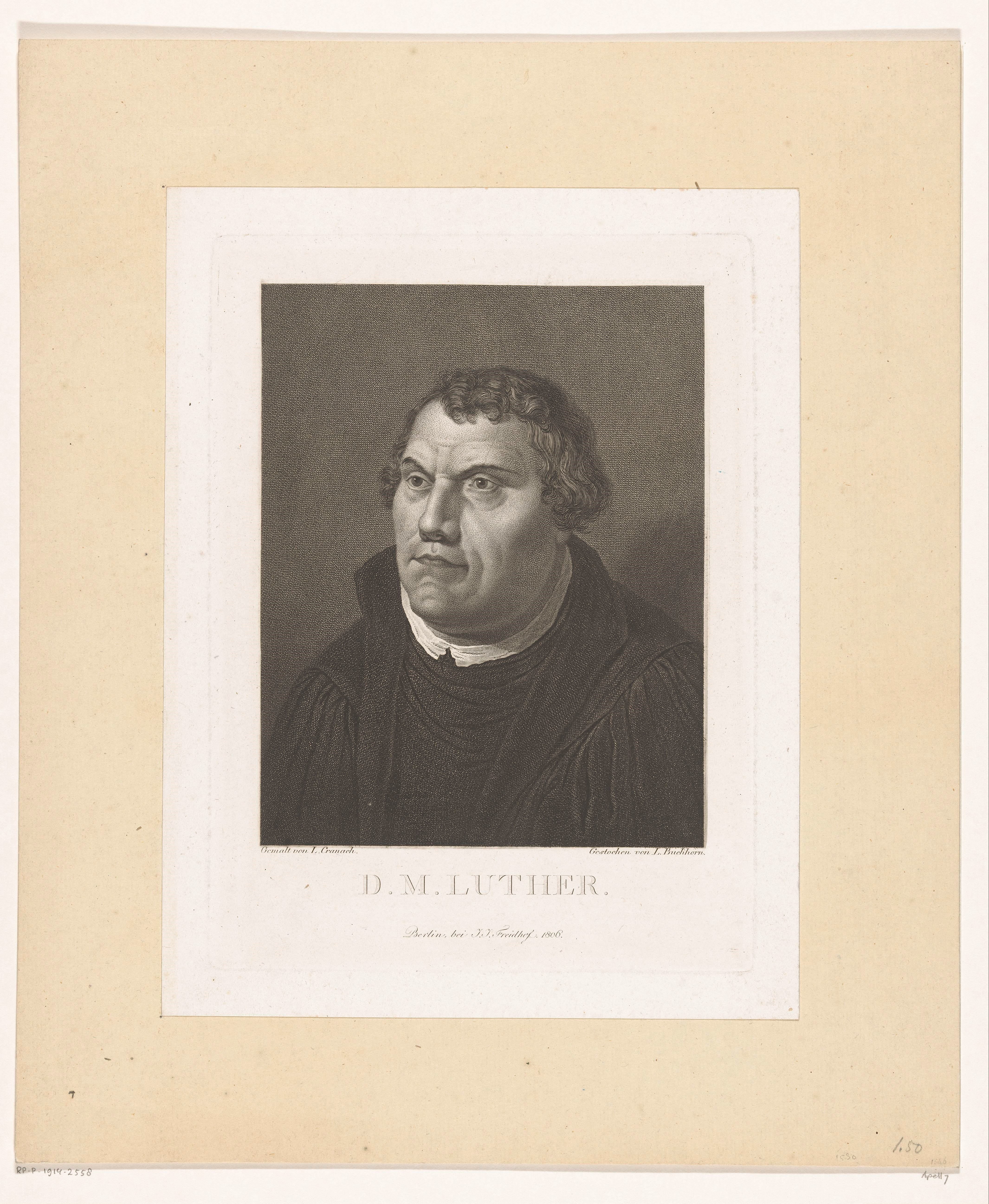Portret van Martin Luther
