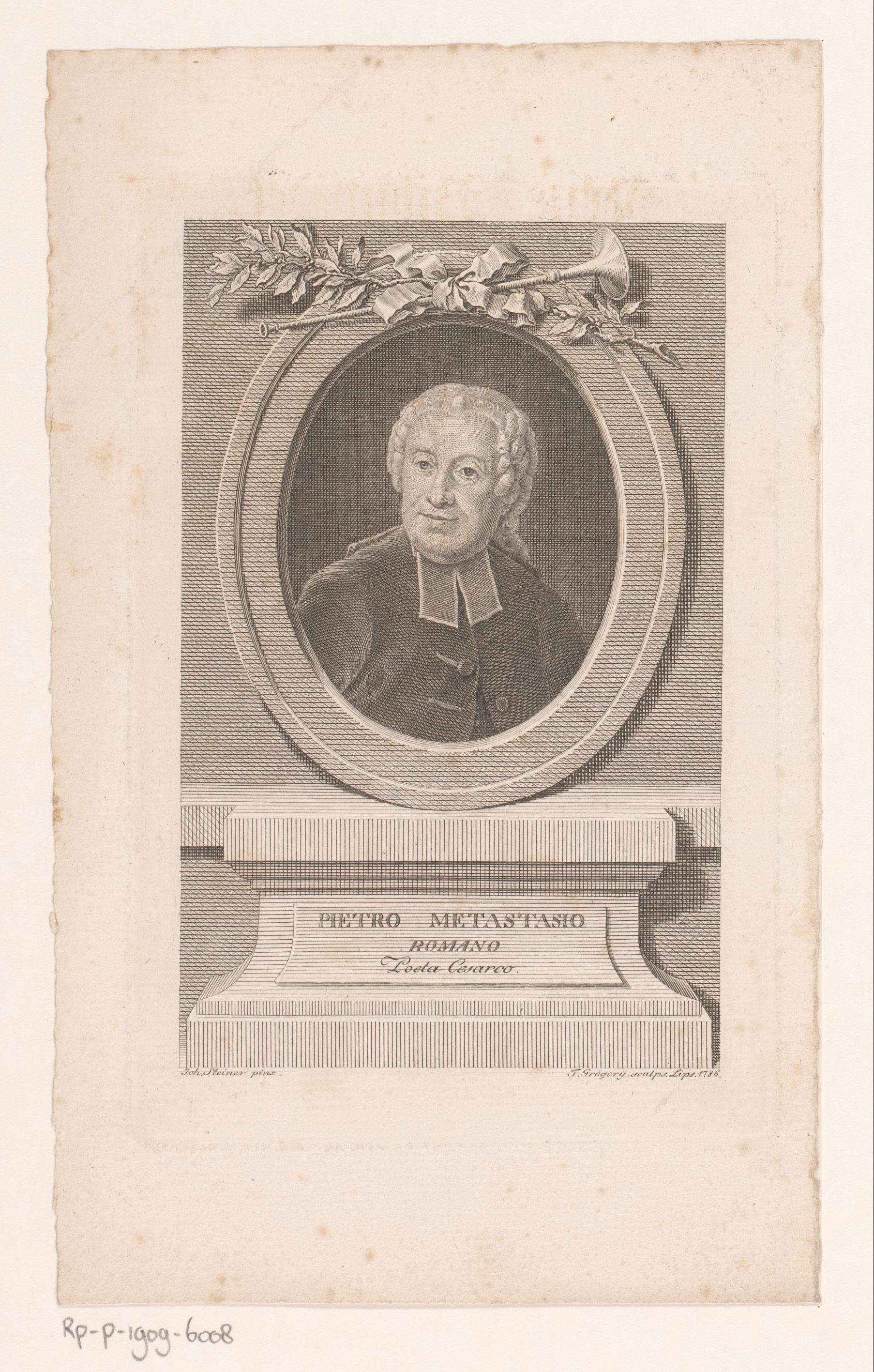 Portret van Pietro Metastasio