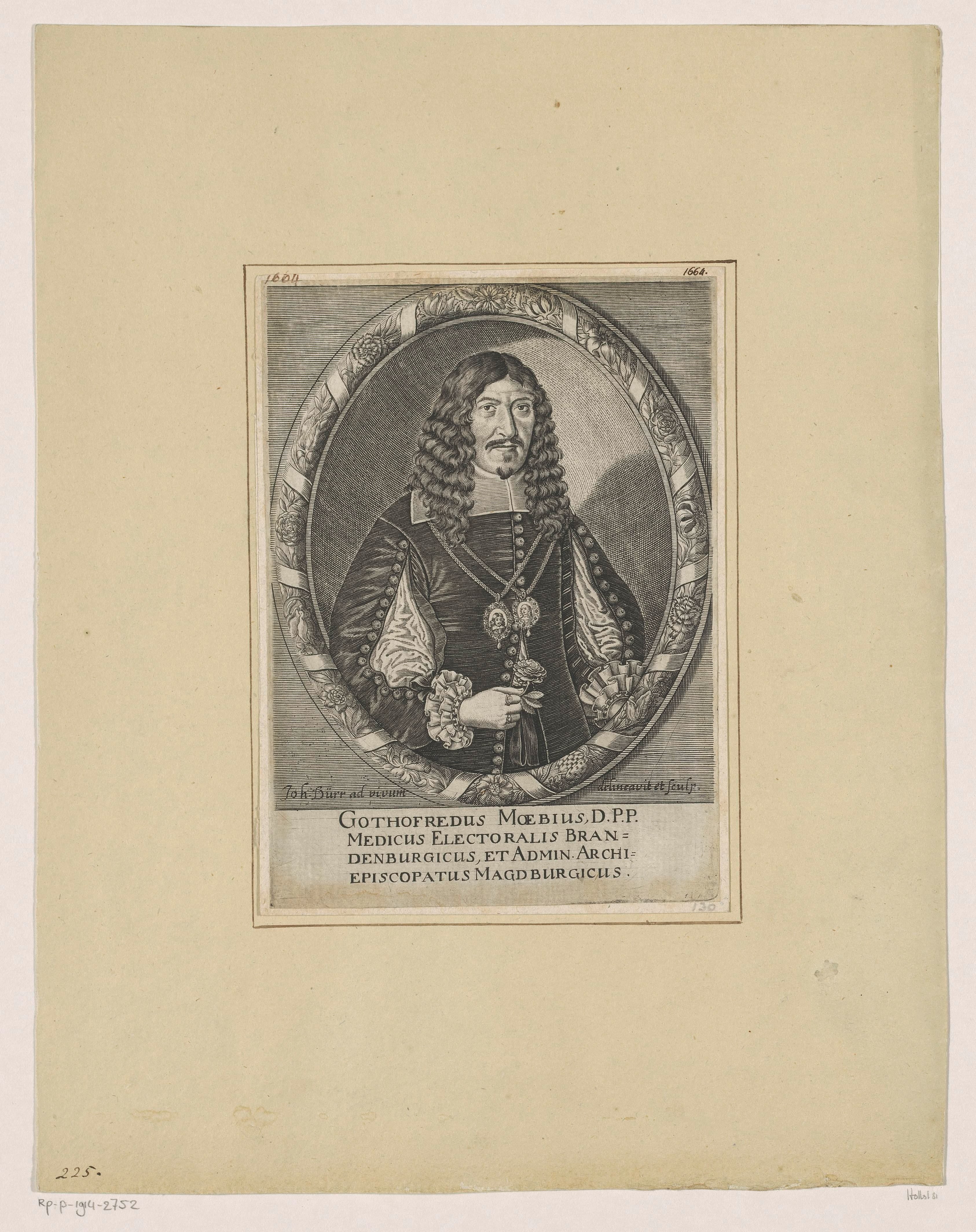 Portret van Gottfried Moebius