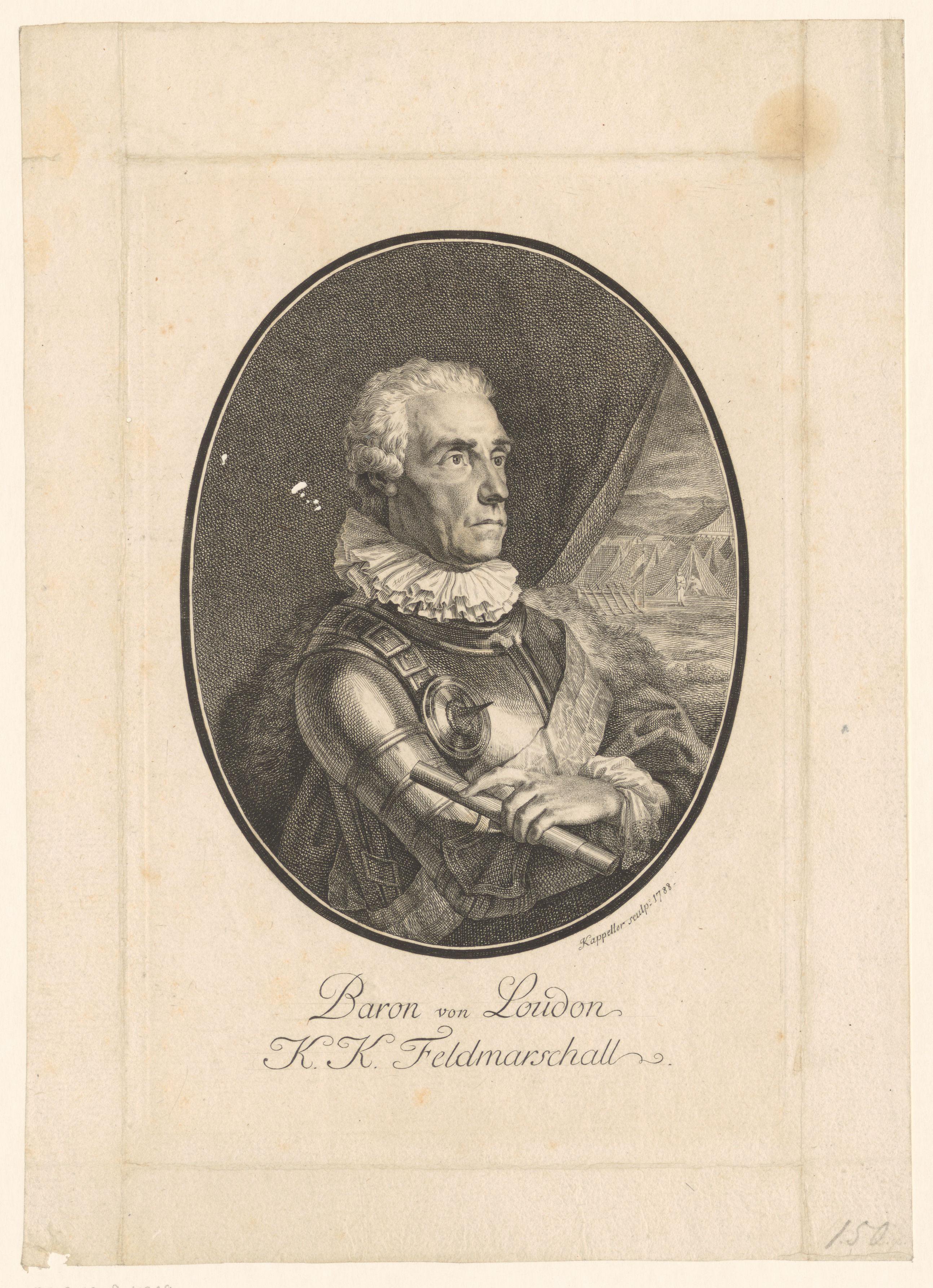 Portret van Ernst Gideon von Laudon