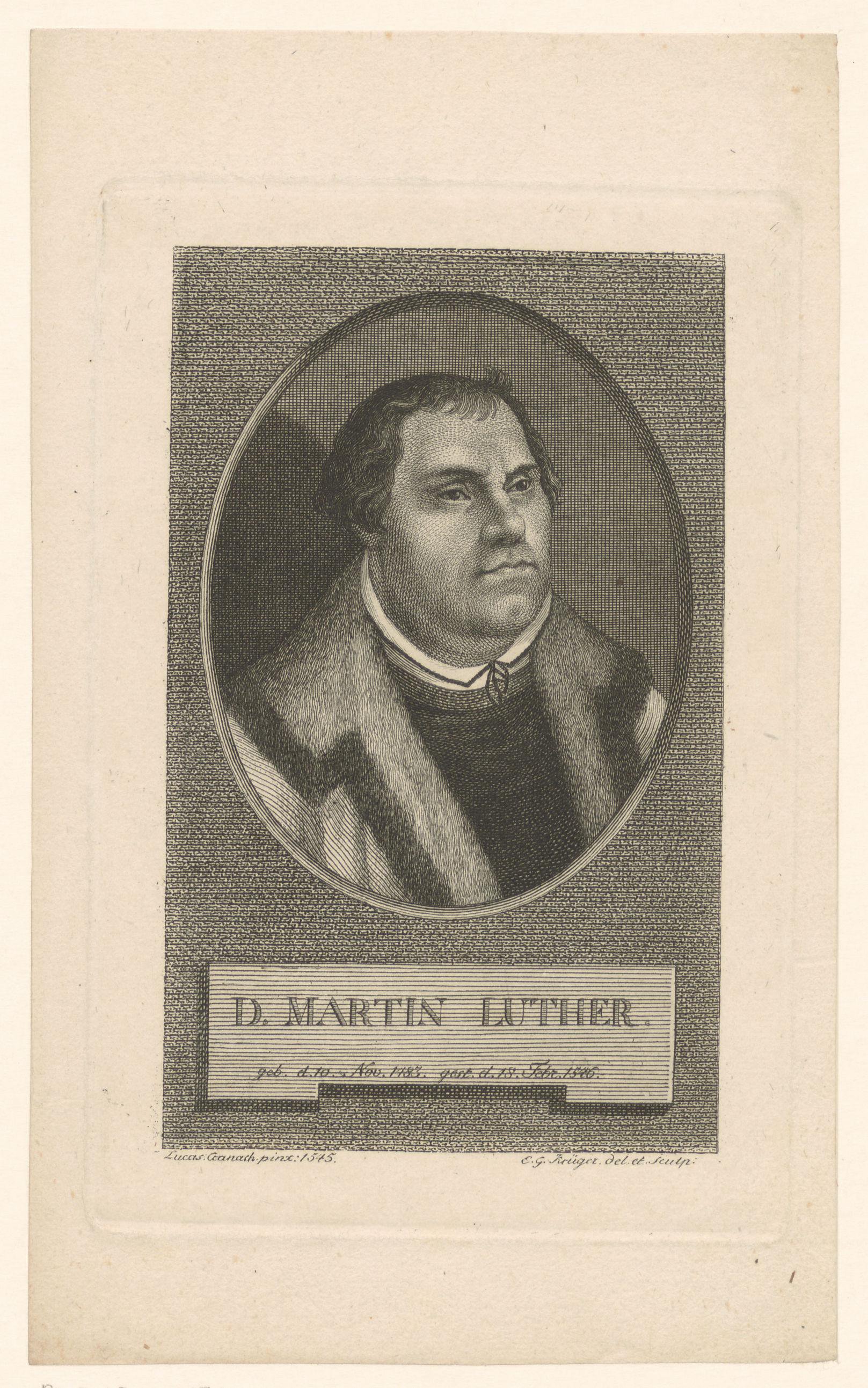Portret van Martin Luther