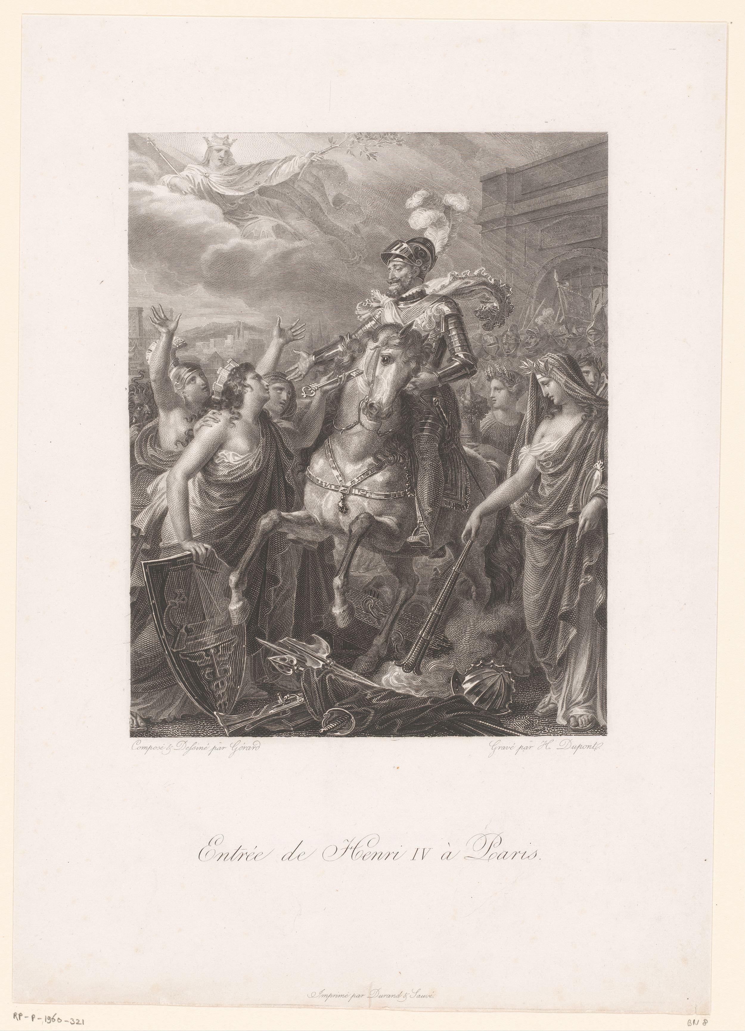 Ontvangst van koning Hendrik IV te Parijs