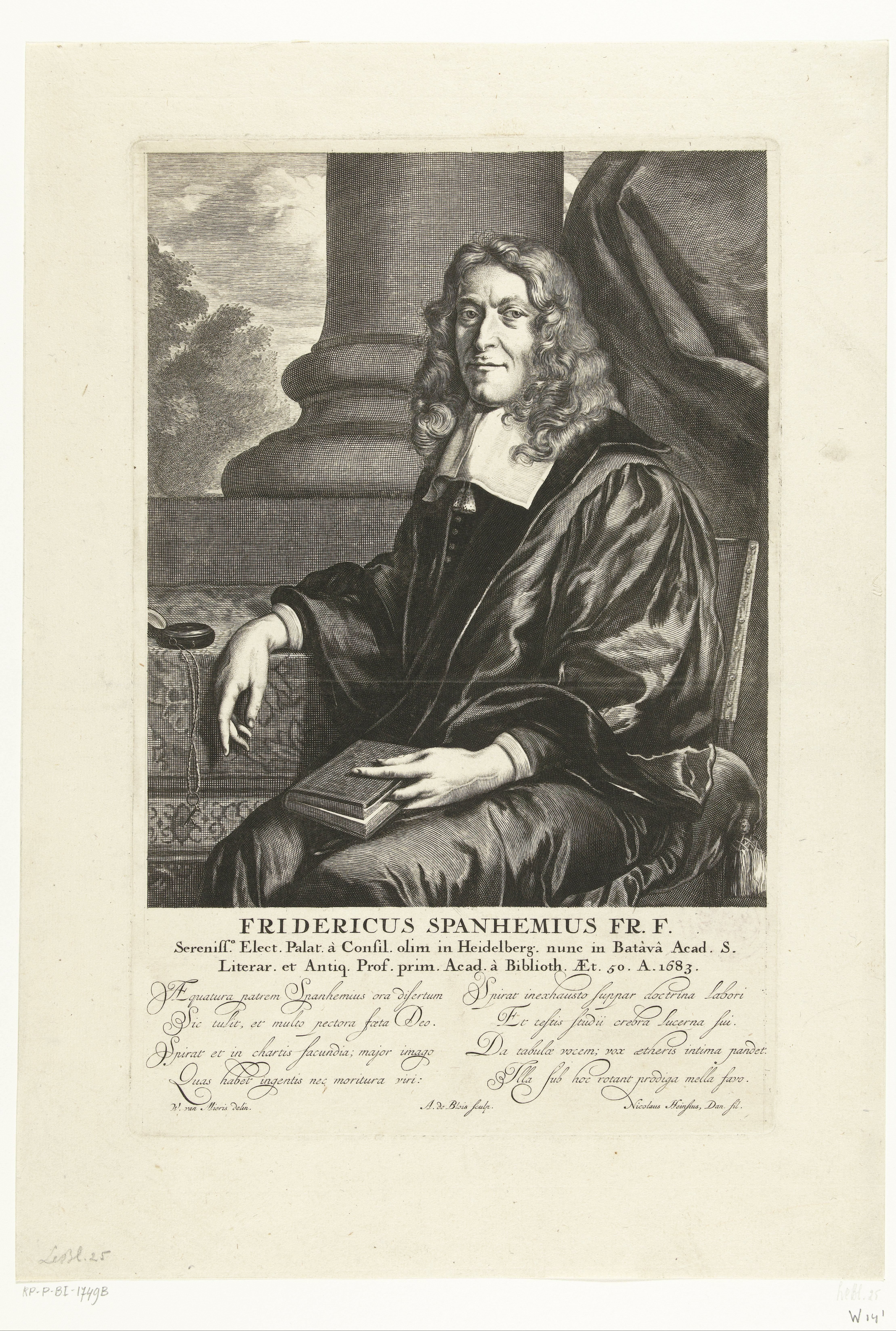 Portret van theoloog Frederick Spanheim Jr.