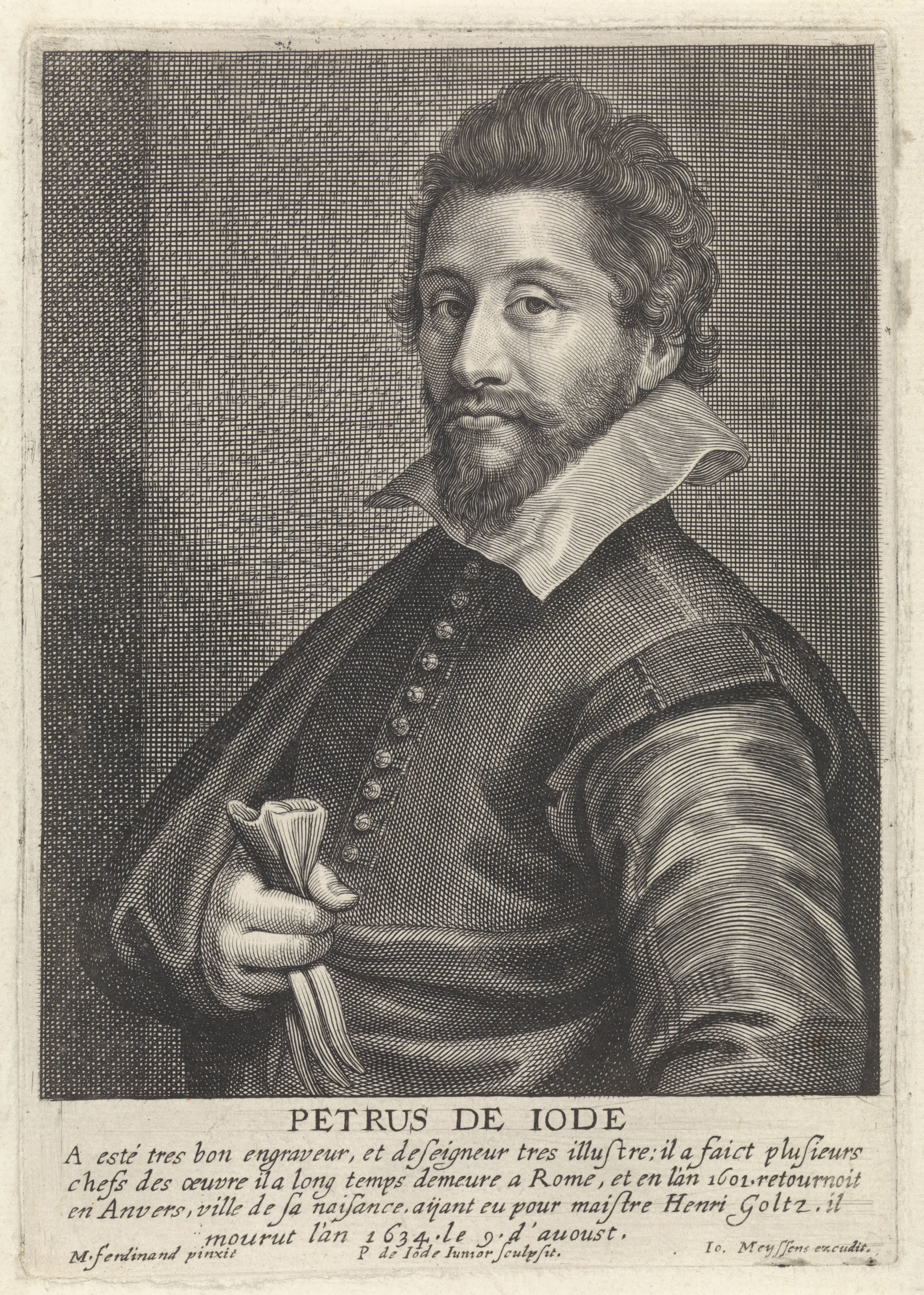 Busteportret van Pieter de Jode (I)