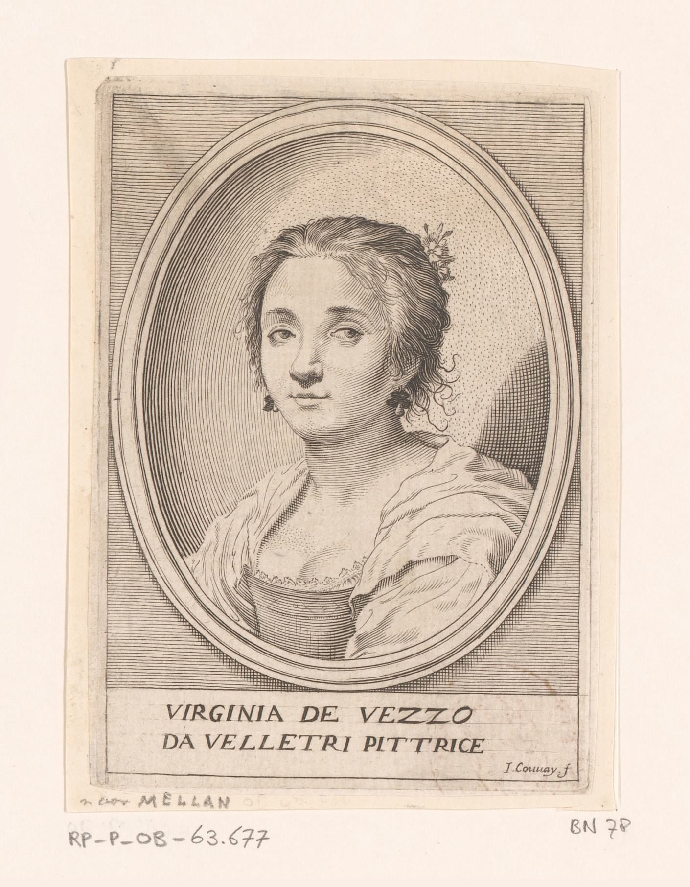 Portret van Virginia Vezzi