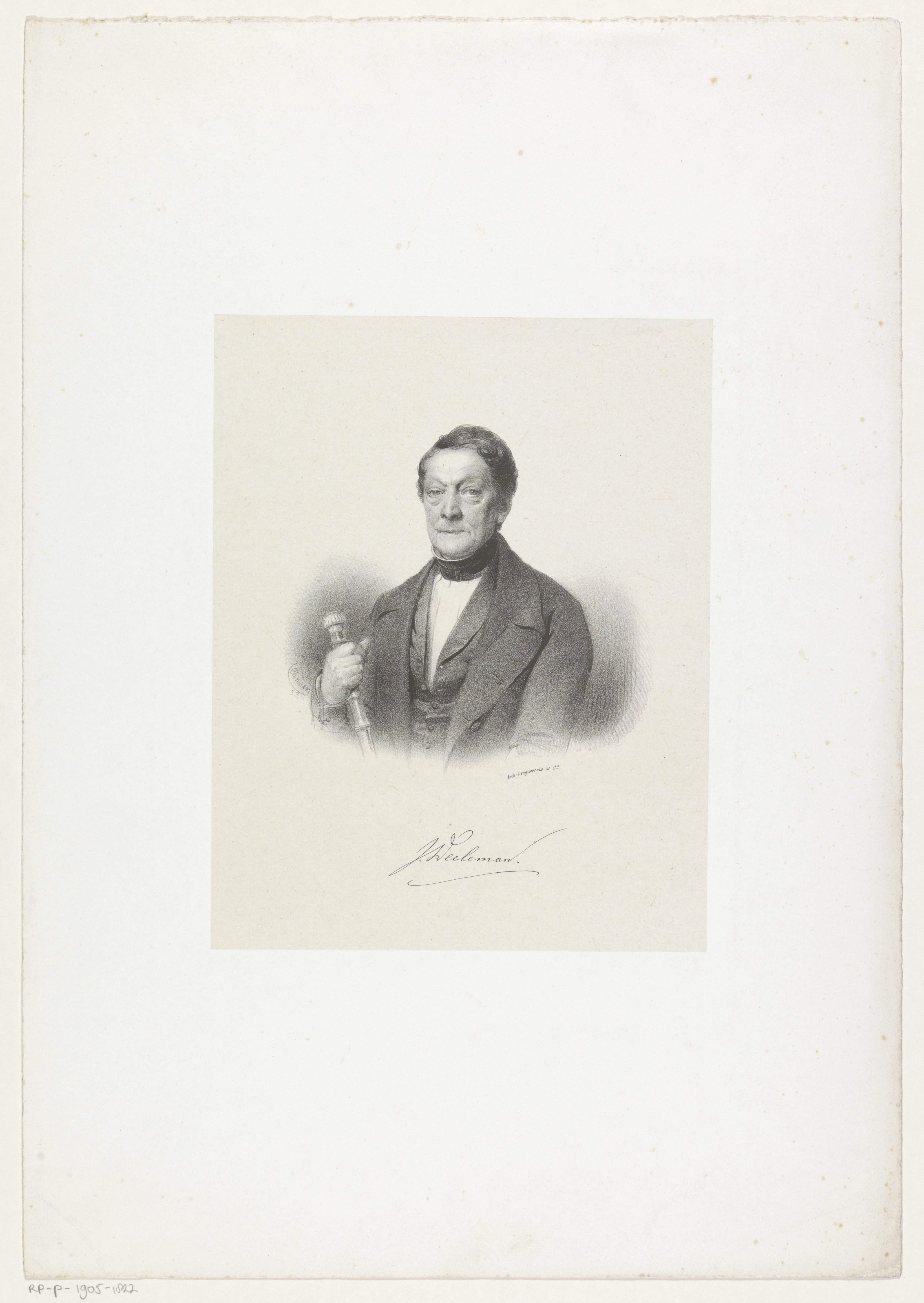 Portret van J. Deeleman
