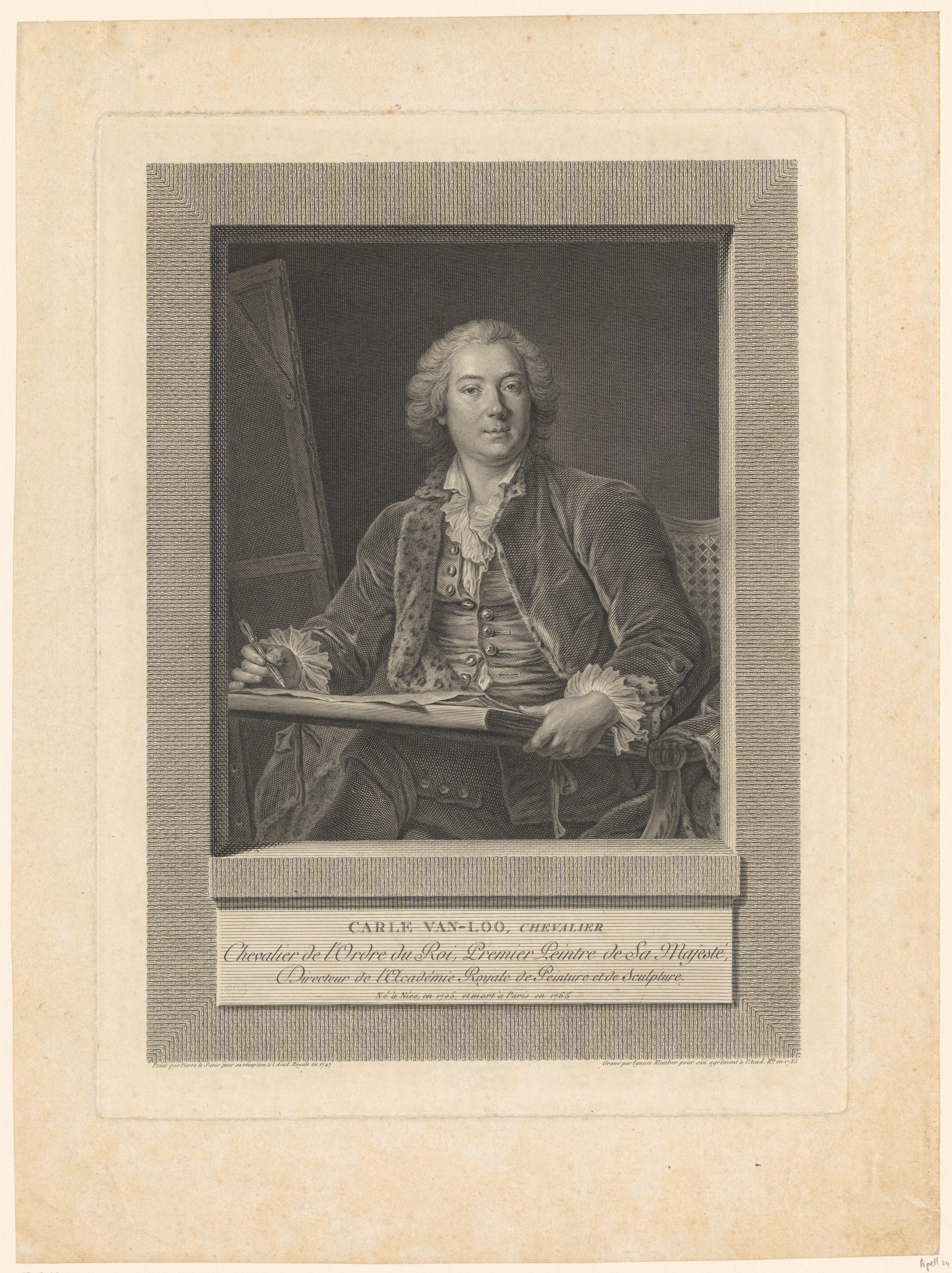 Portret van Carle van Loo