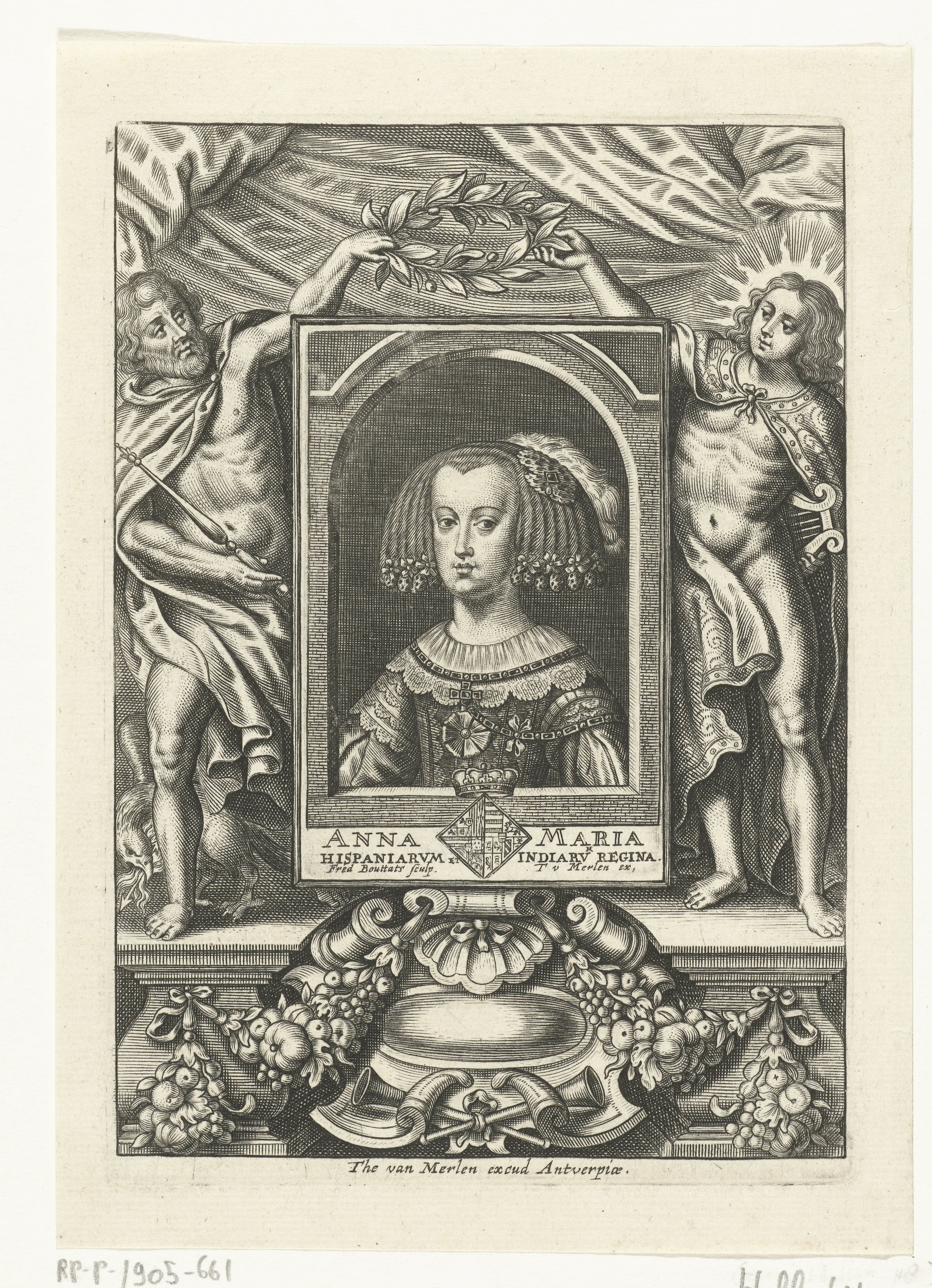 Portret van Maria Anna van Oostenrijk