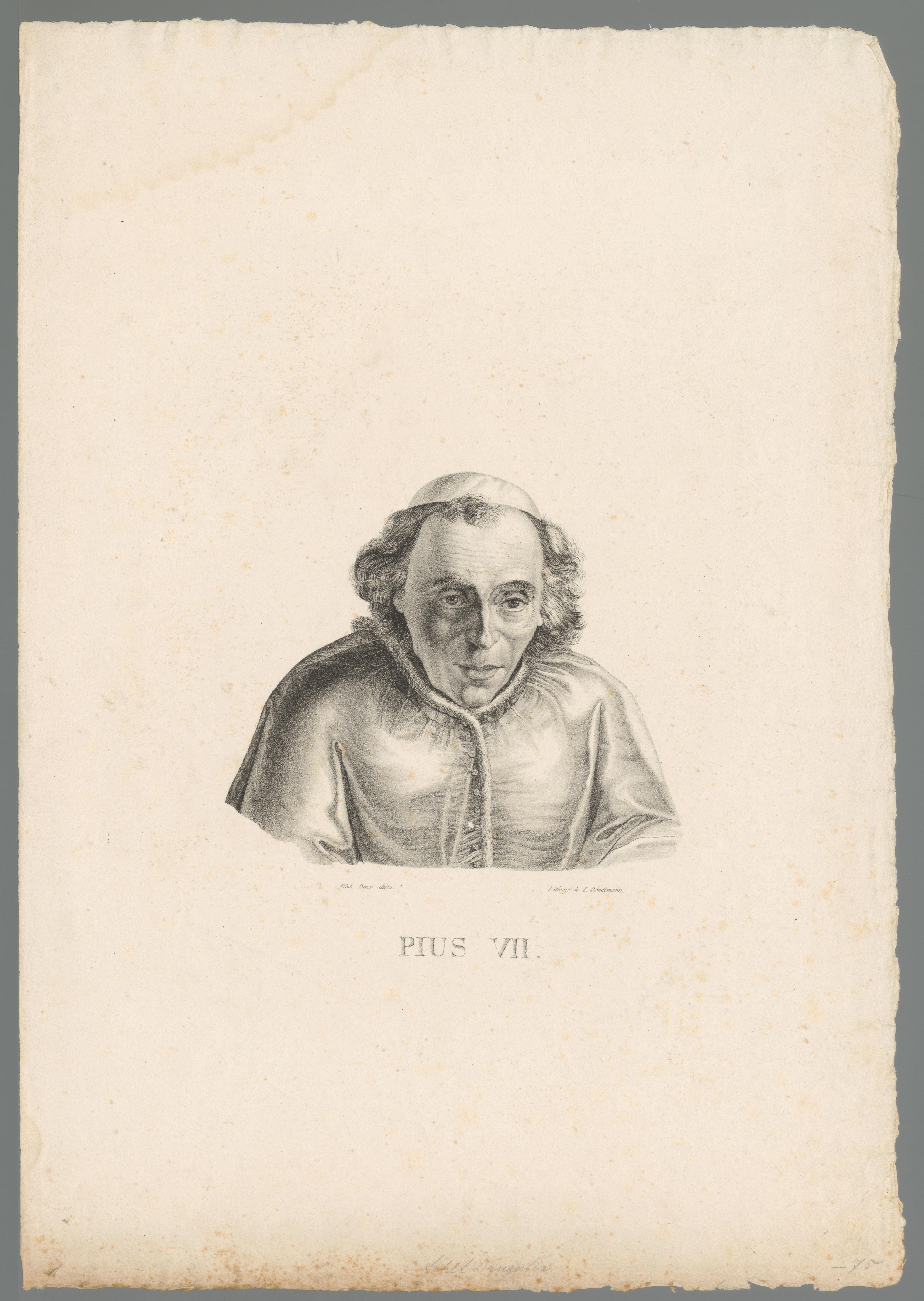 Portret van paus Pius VII