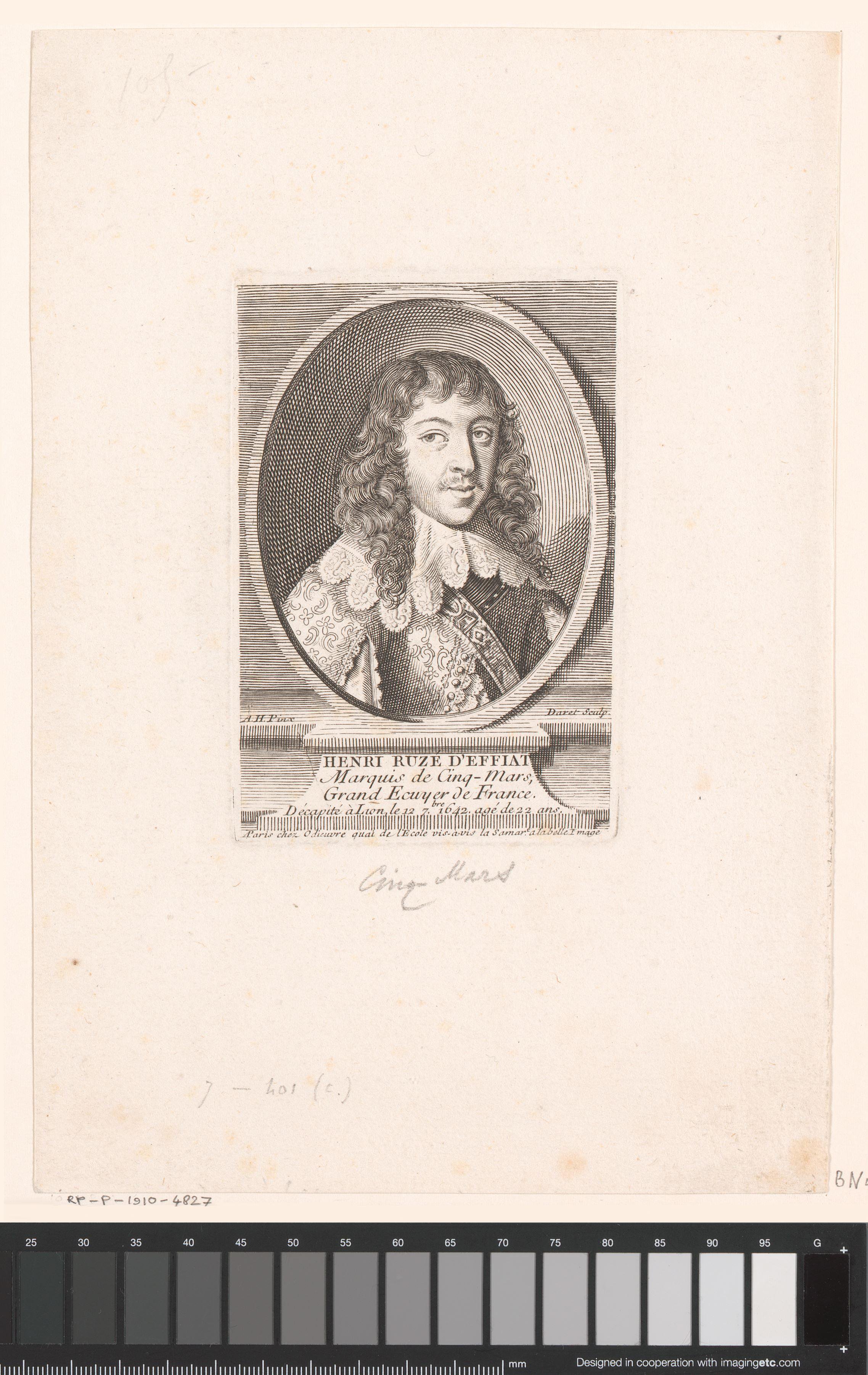 Portret van Henri Coiffier de Ruzé