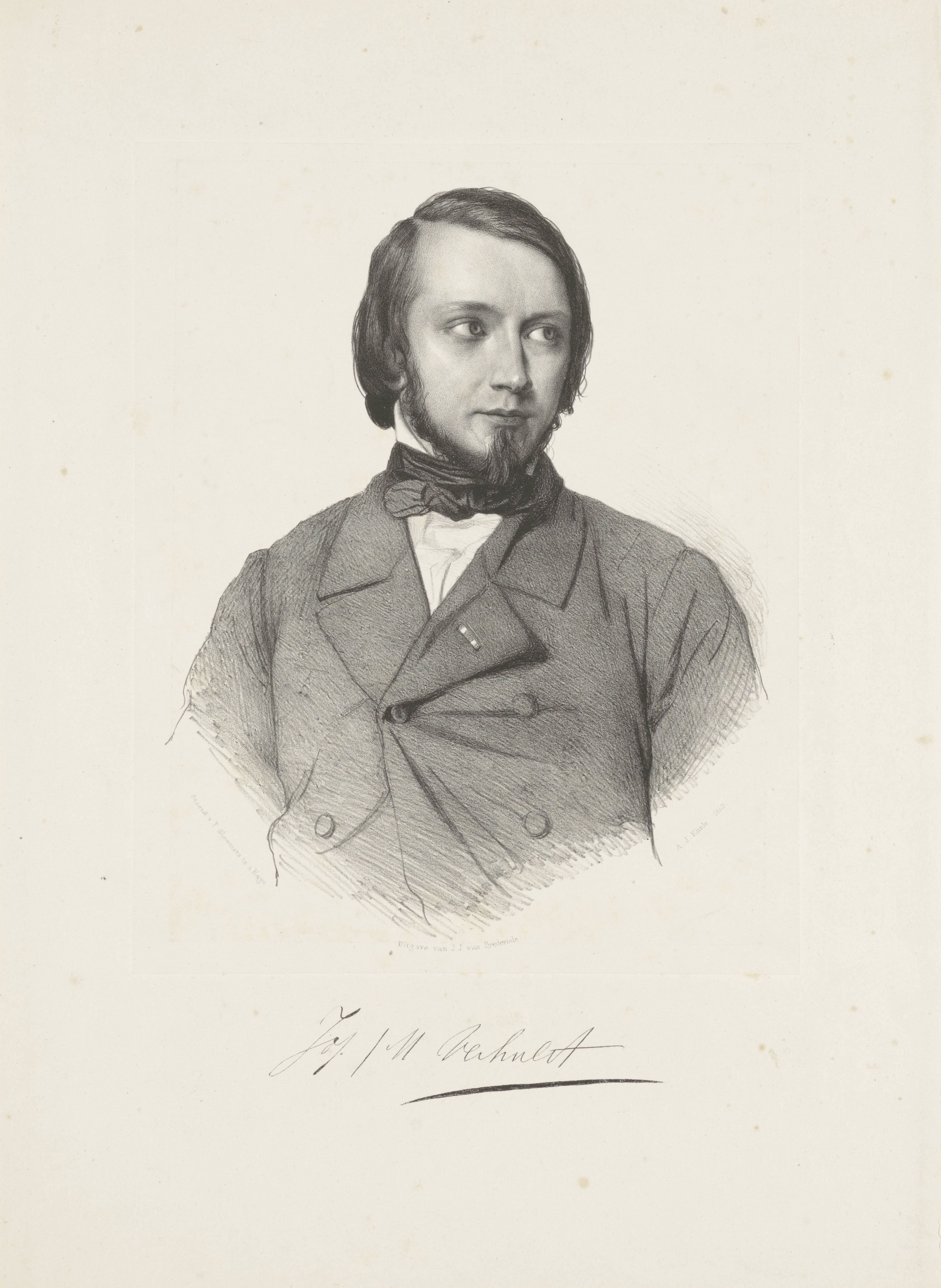 Portret van Johannes Josephus Herman Verhulst