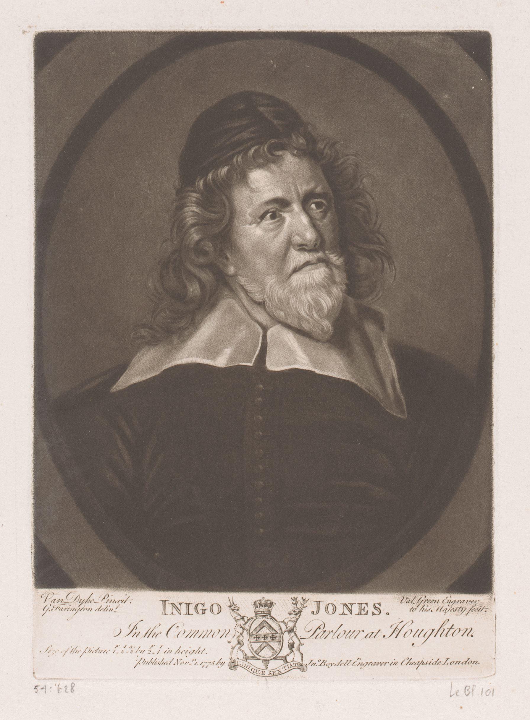Portret van Inigo Jones