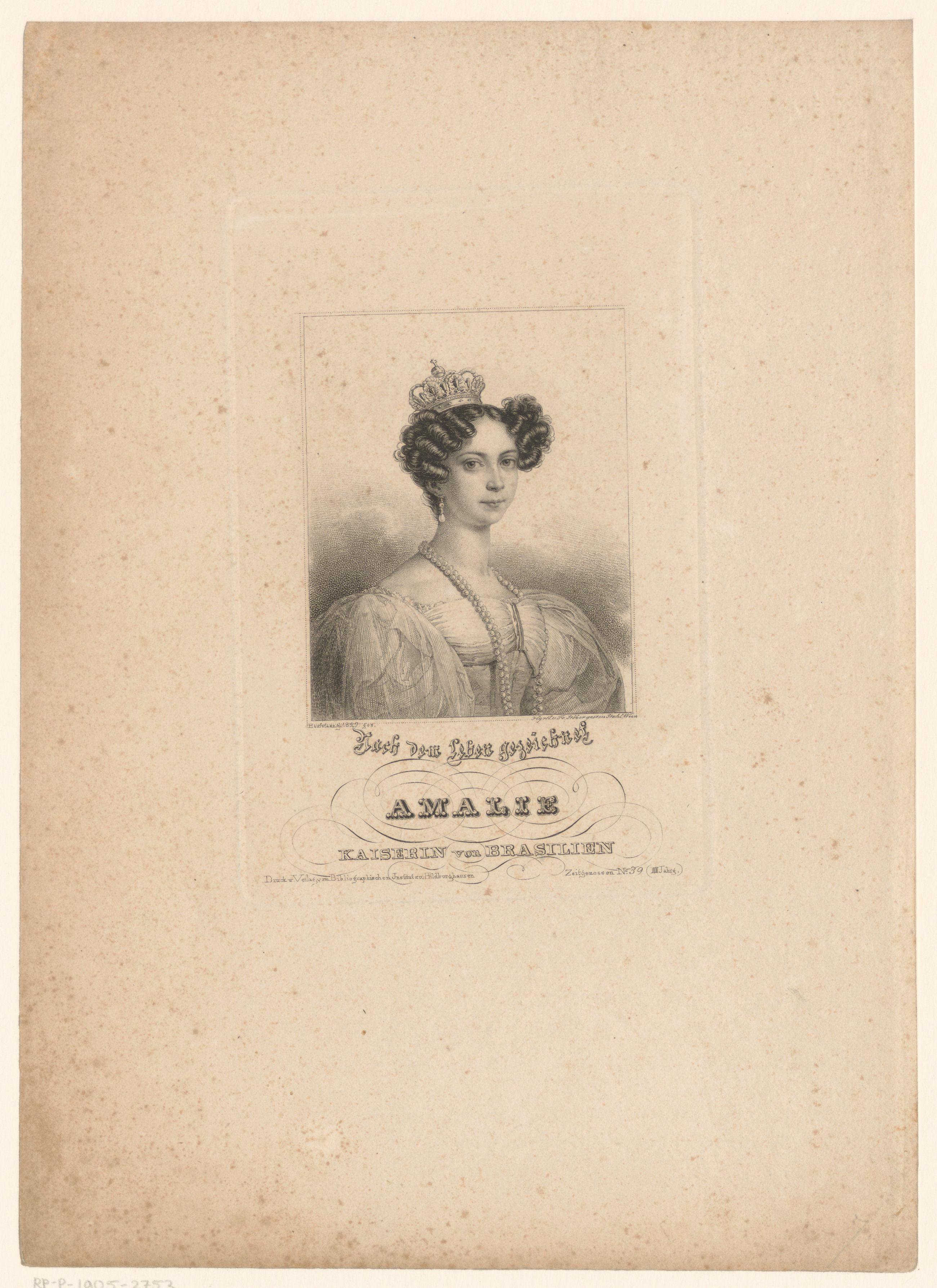 Portret van keizerin Amélie