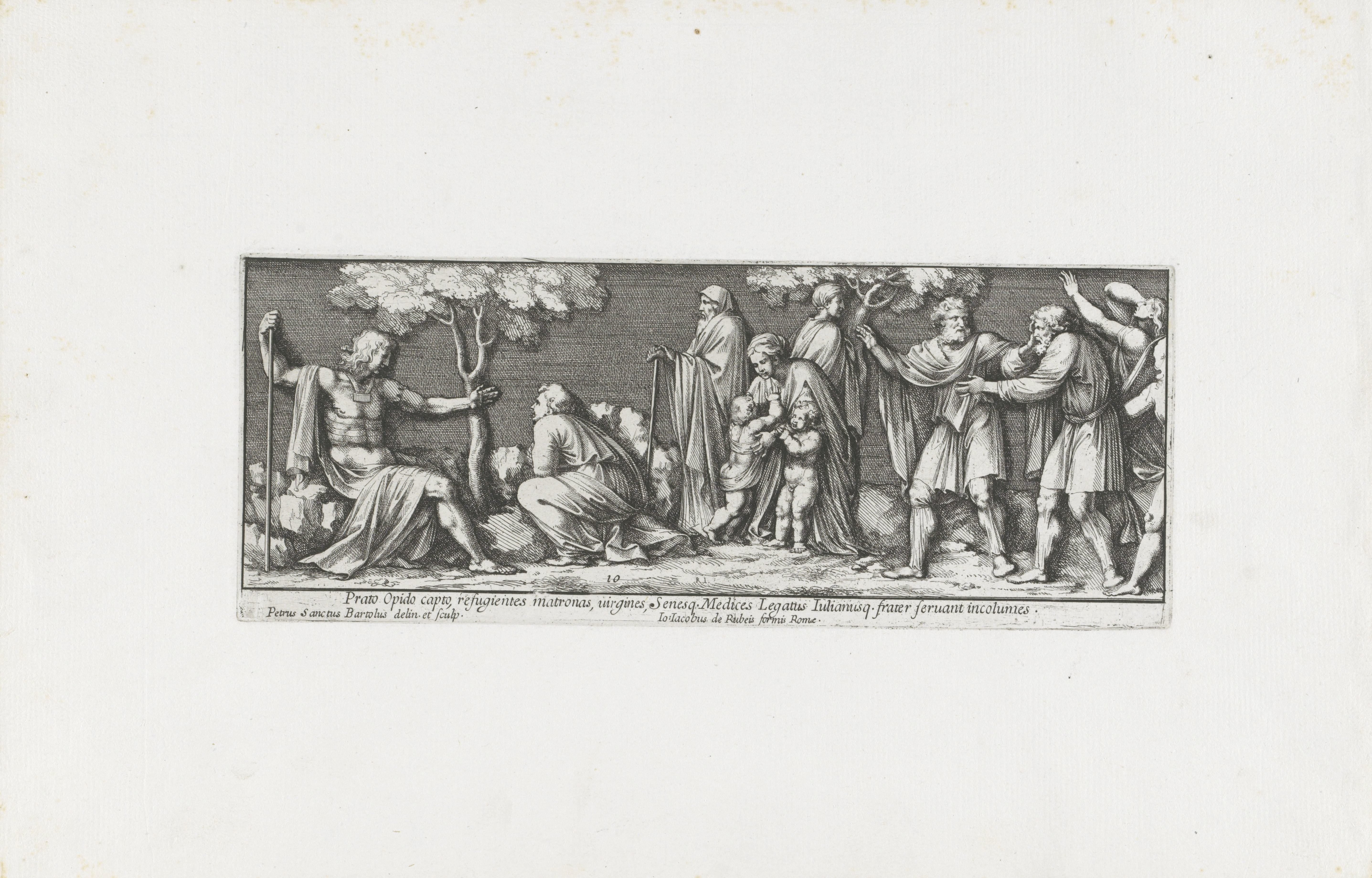 Giovanni de' Medici ontvangt vluchtelingen uit Prato