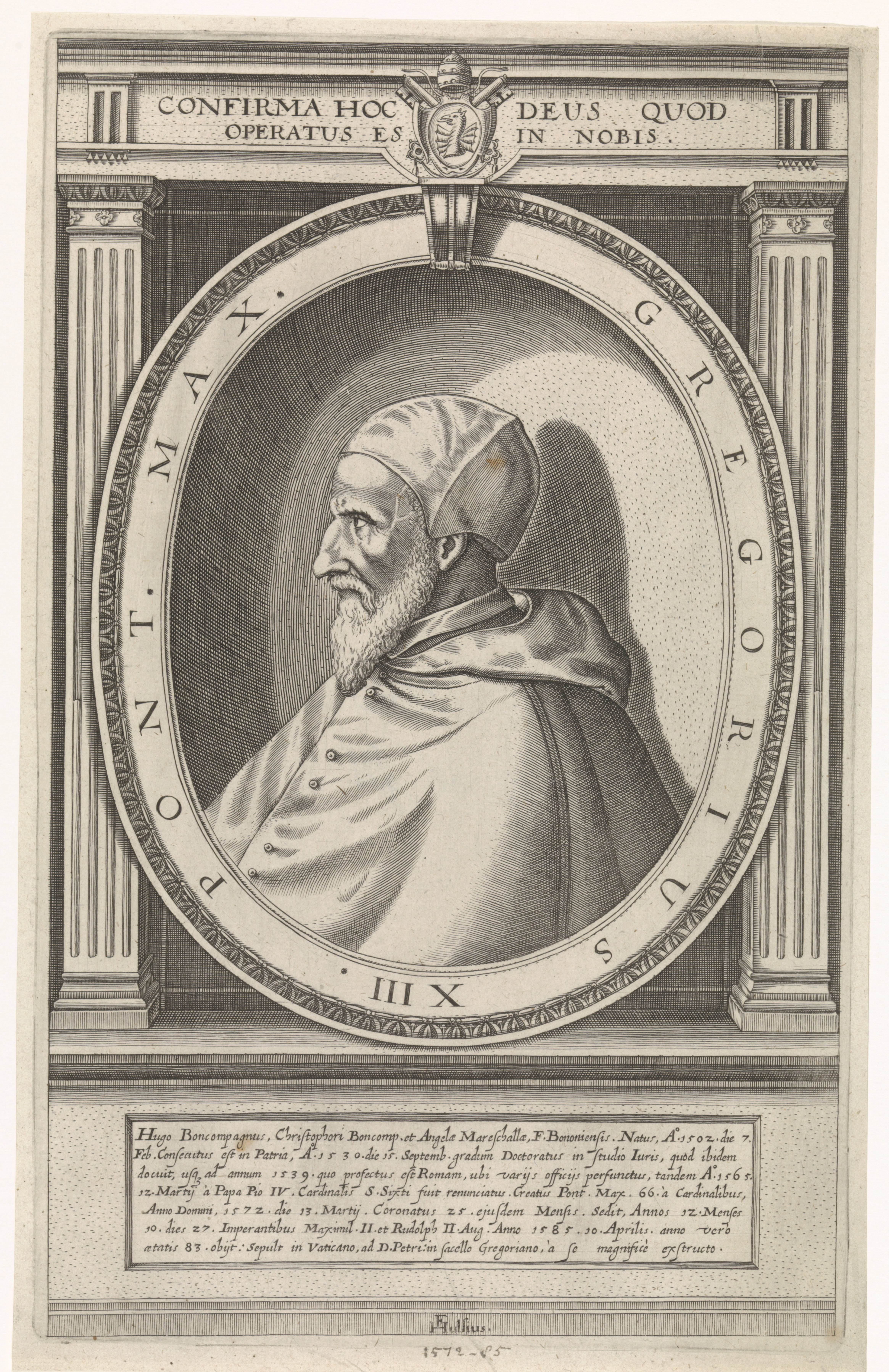 Portret van paus Gregorius XIII