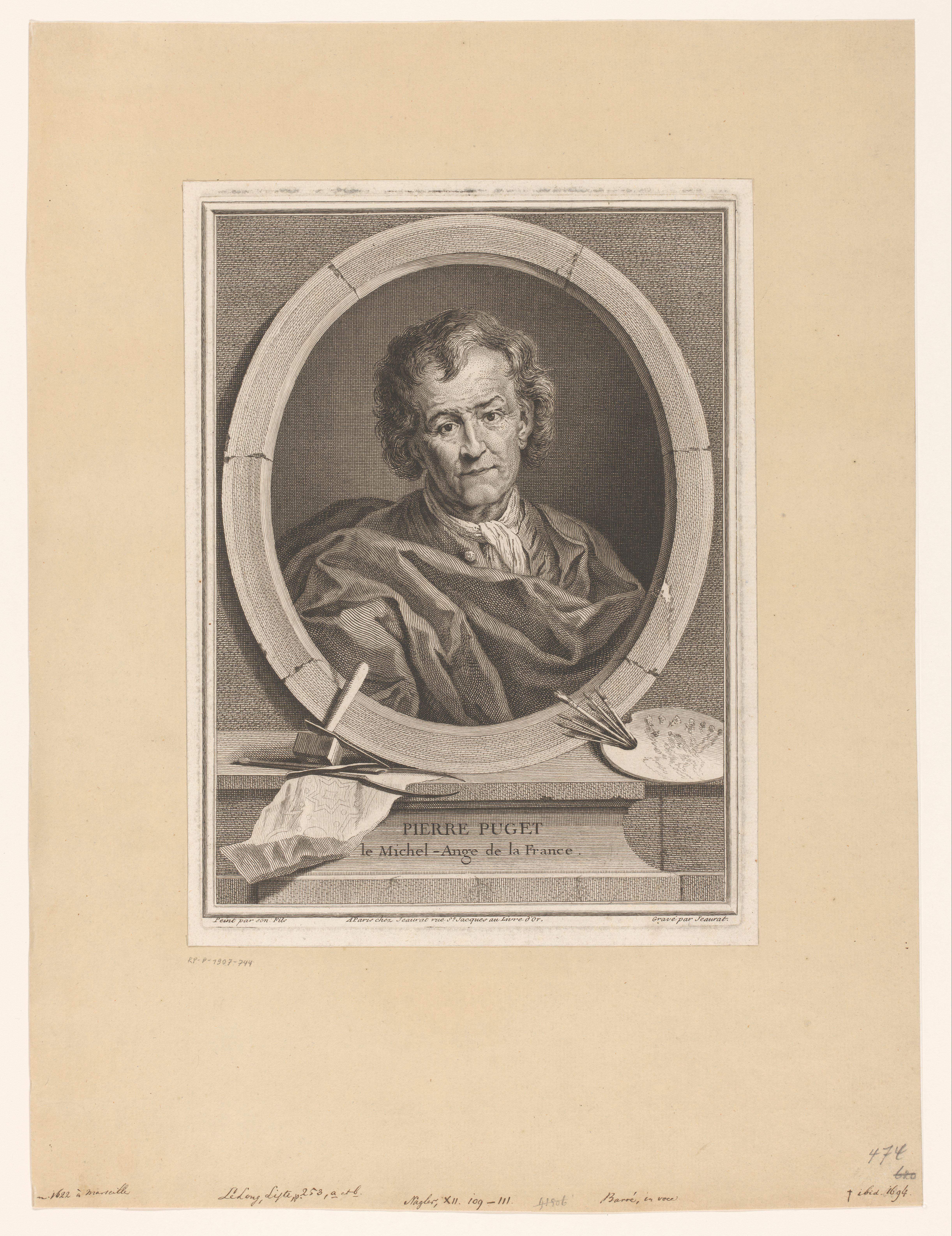 Portret van Pierre Paul Puget