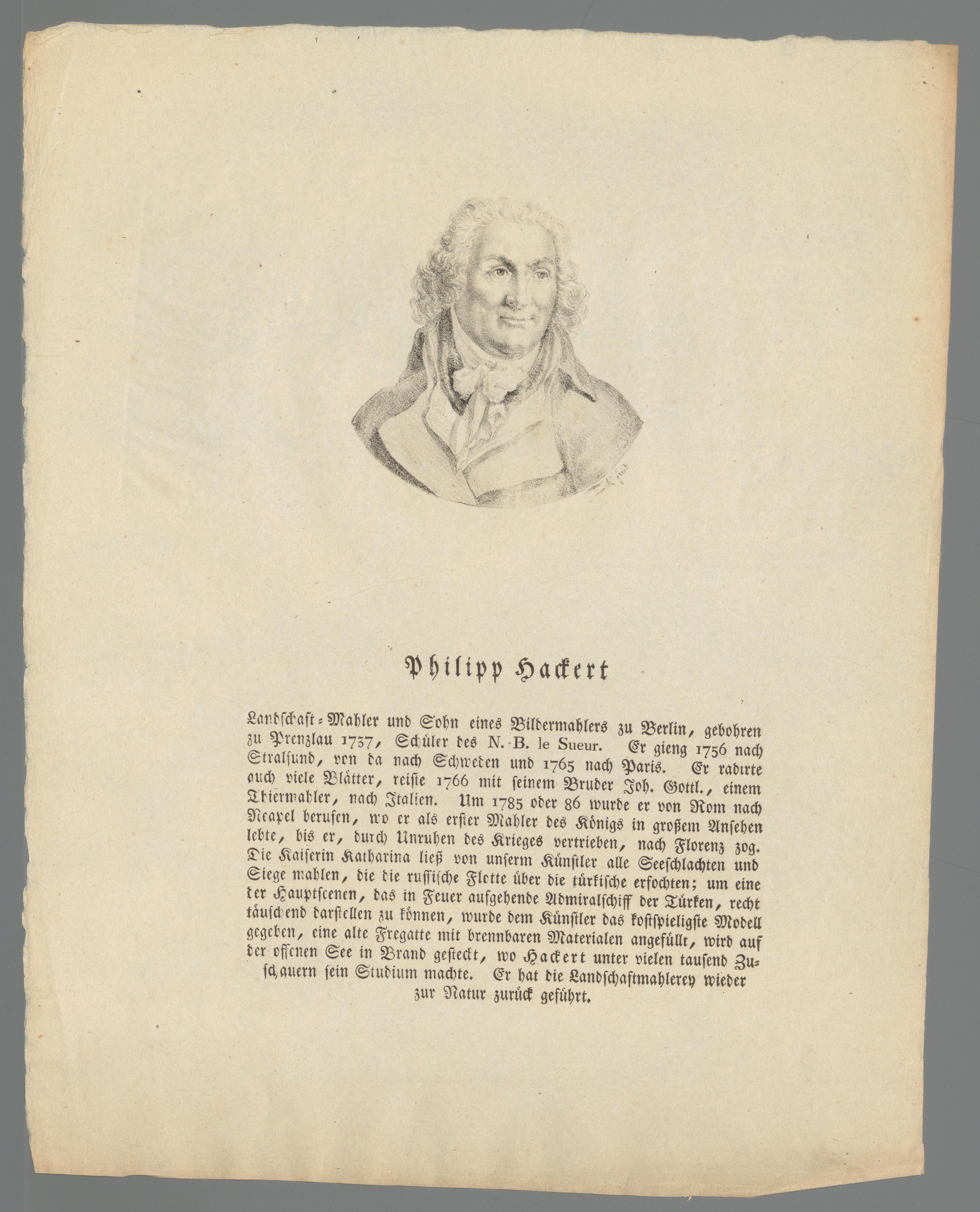 Portret van Philipp Hackert