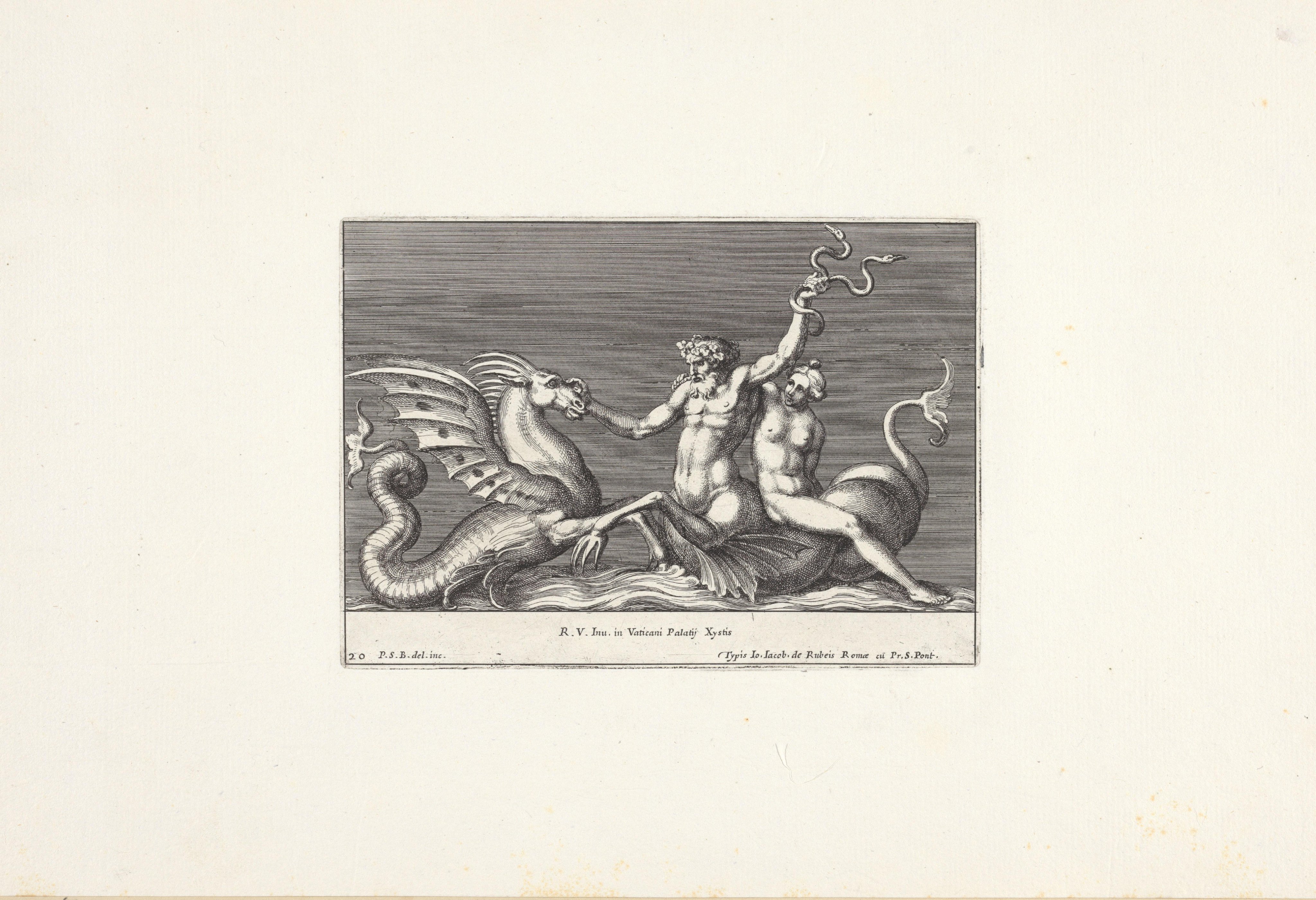 Triton in gevecht met een zeemonster
