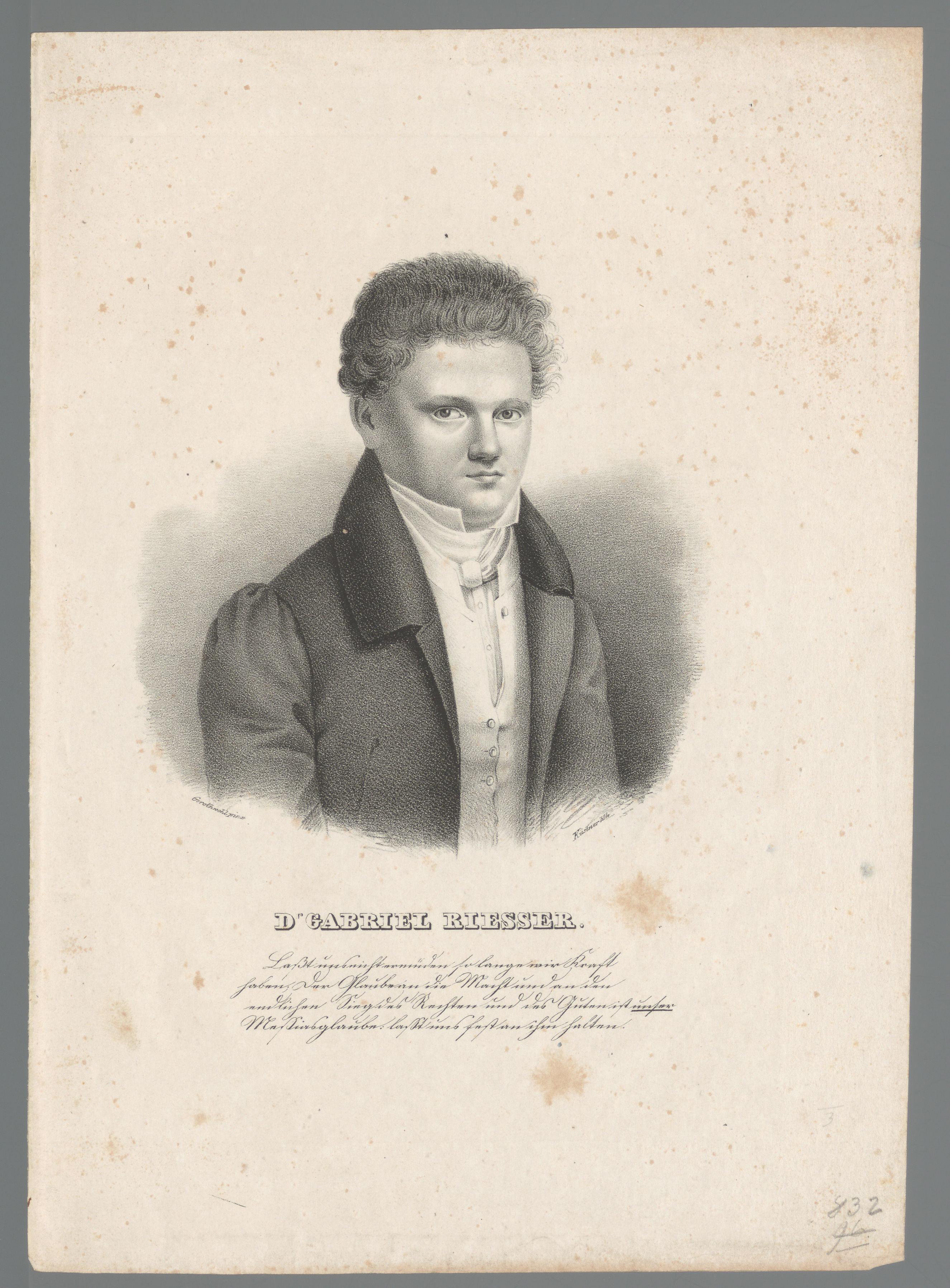 Portret van Gabriel Riesser
