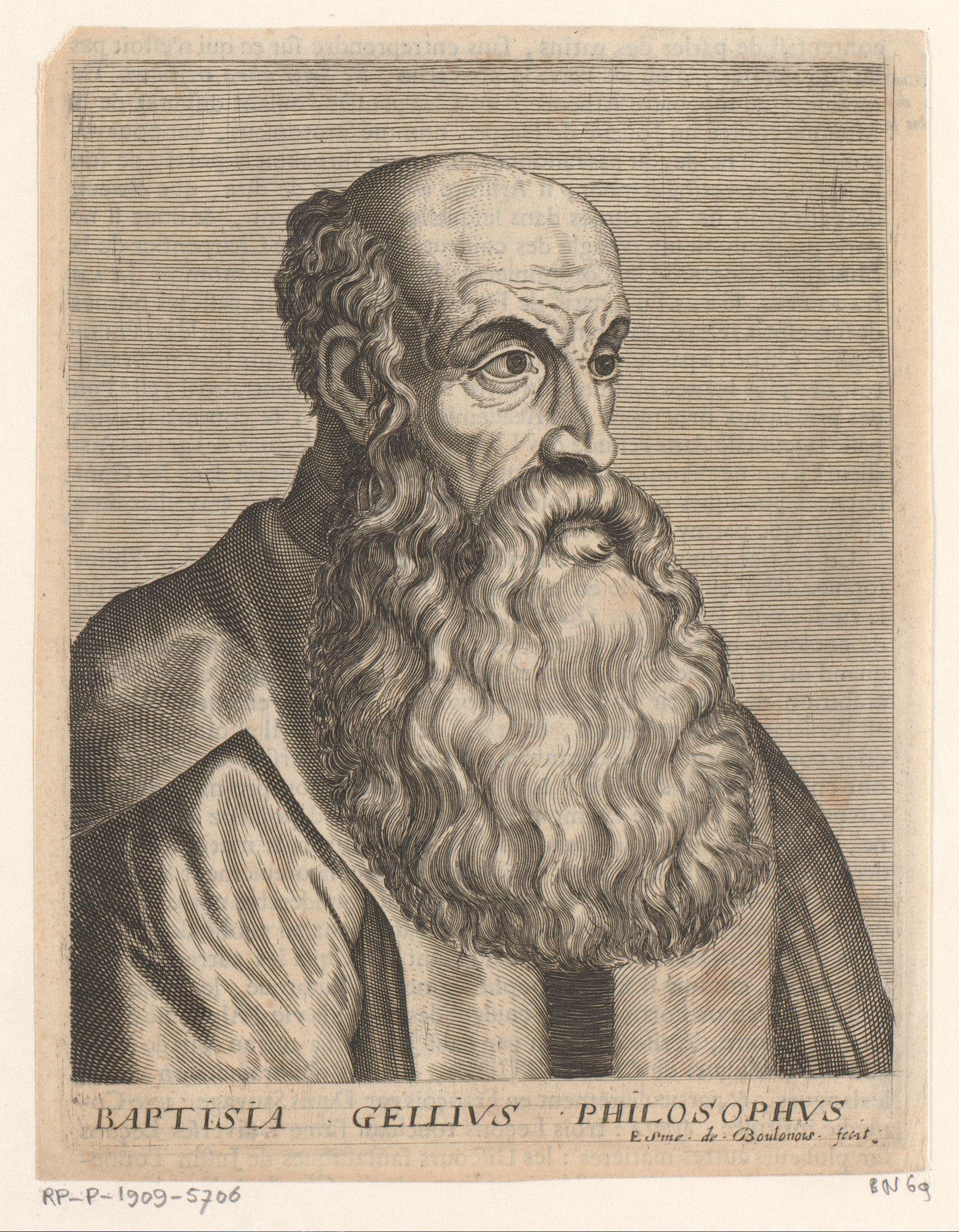 Portret van Giovan Battista Gelli