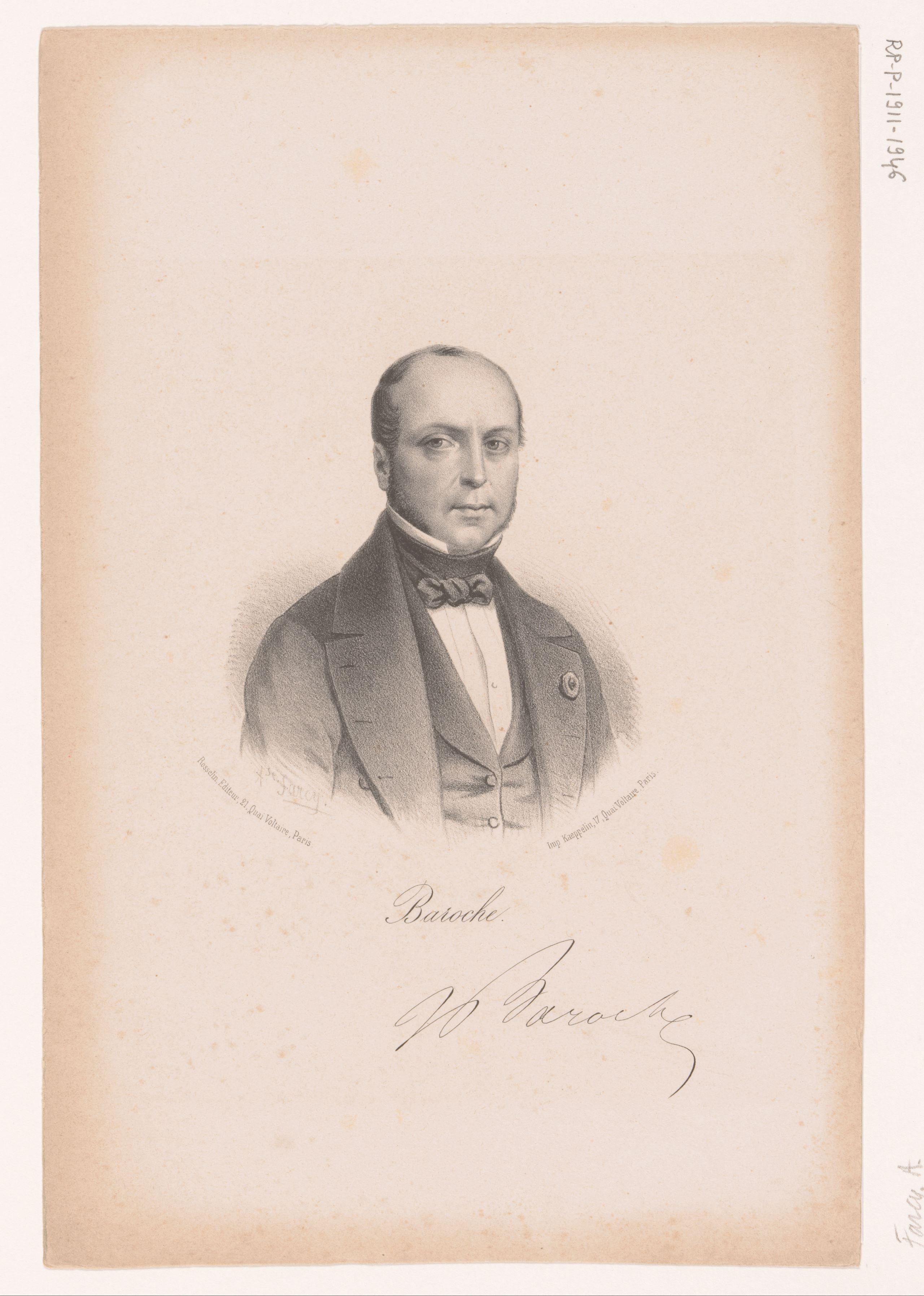 Portret van Pierre Jules Baroche