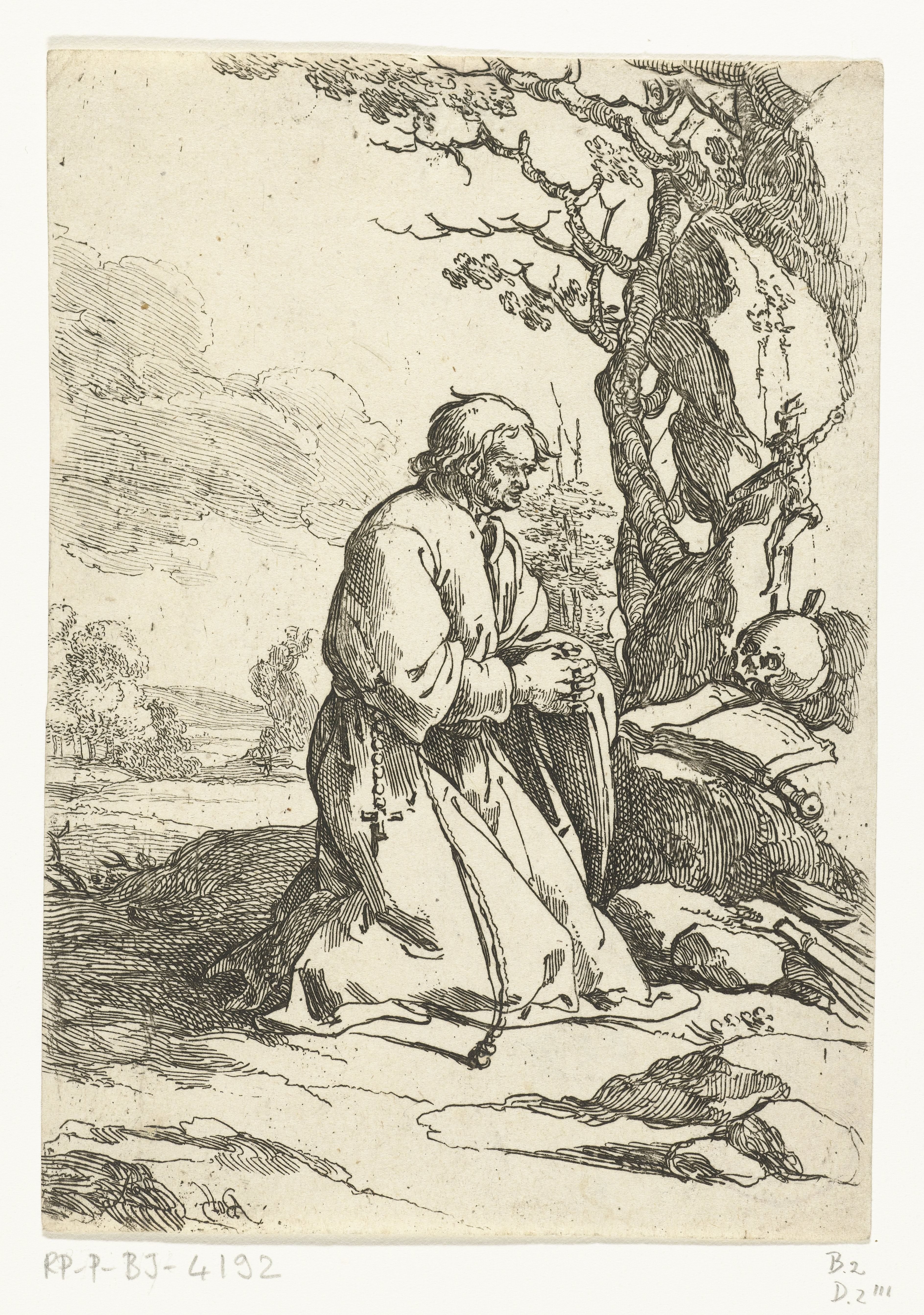Knielende kluizenaar