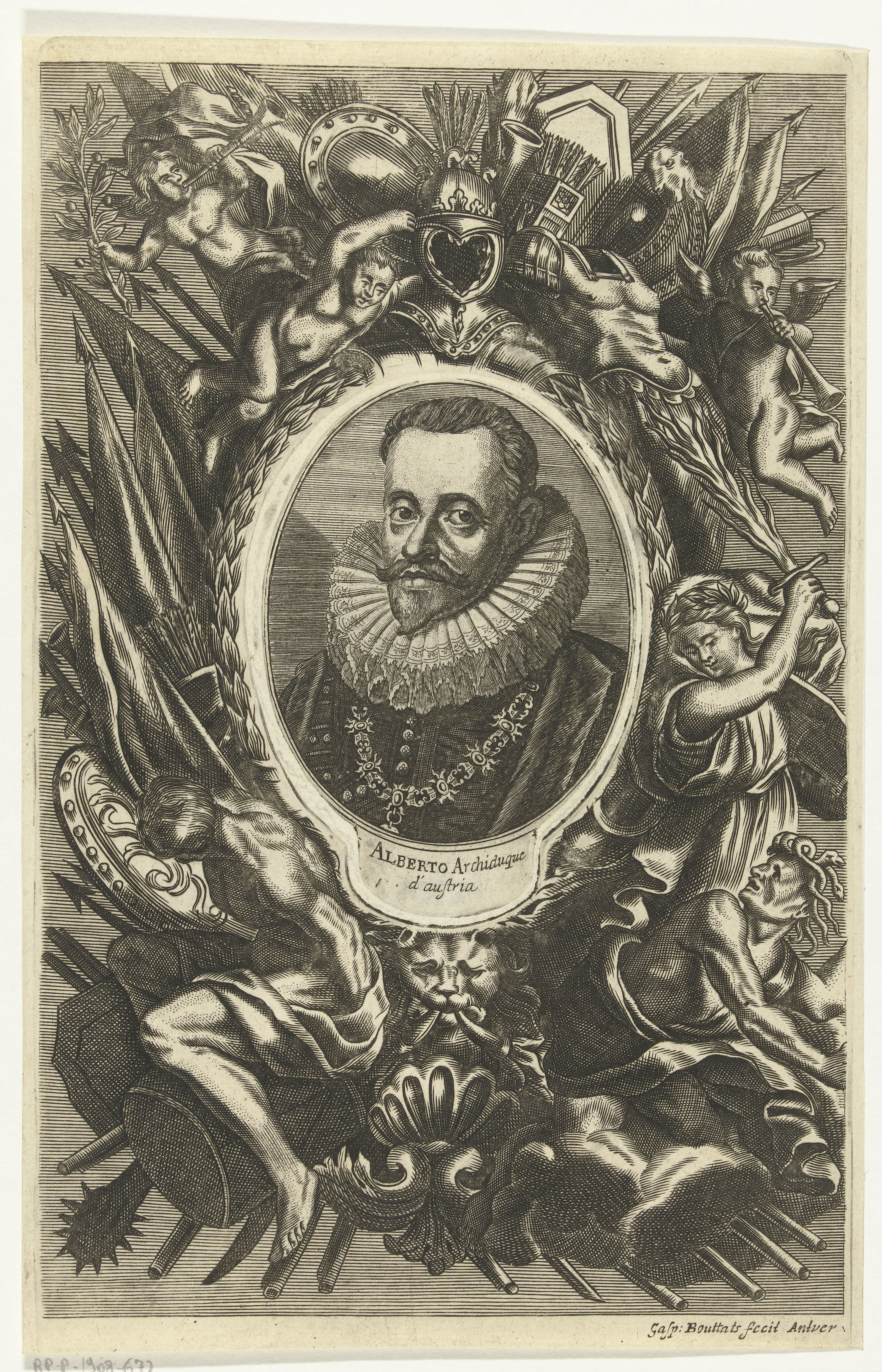 Portret van Albrecht, aartshertog van Oostenrijk