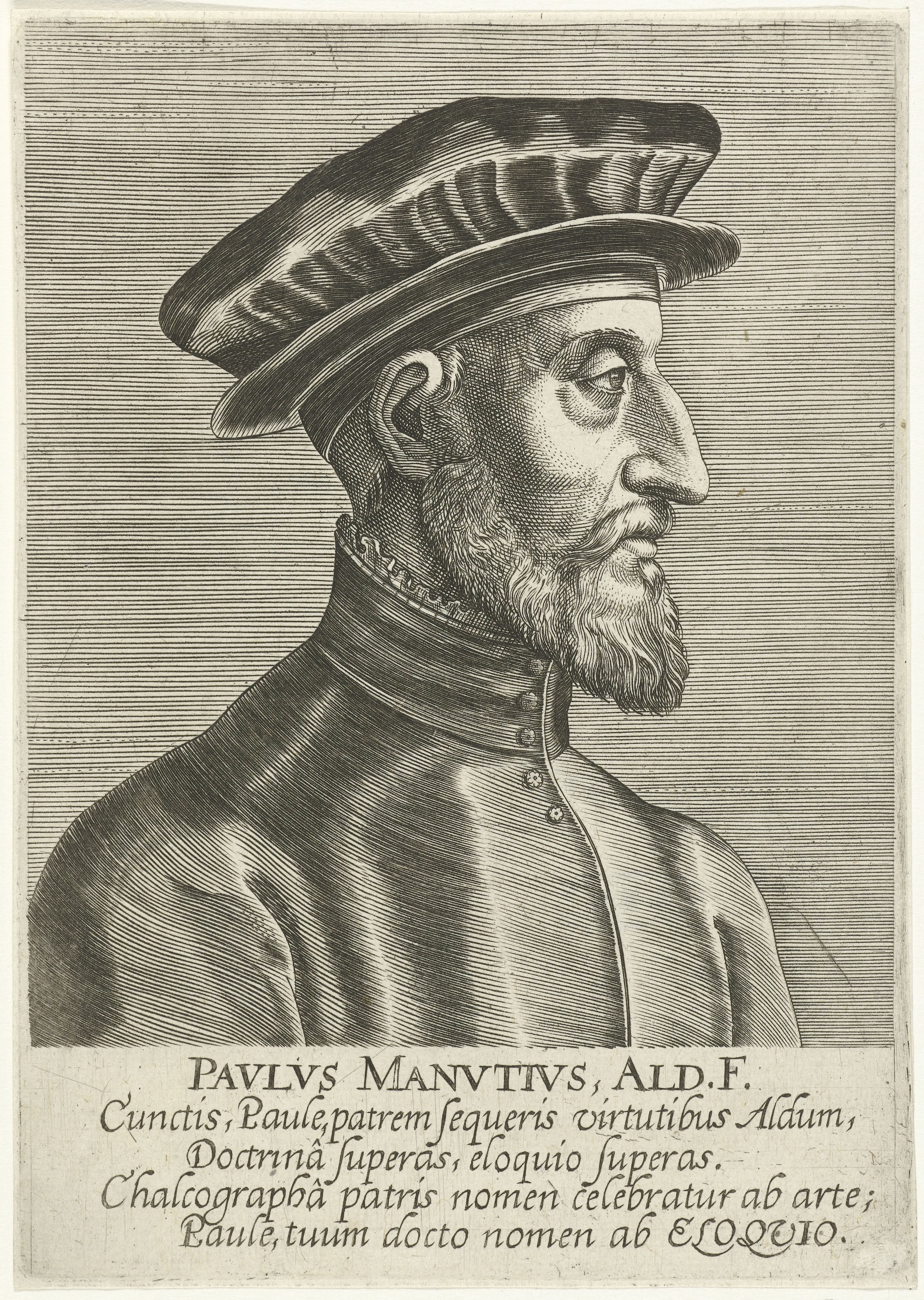 Portret van Paolo Manuzio